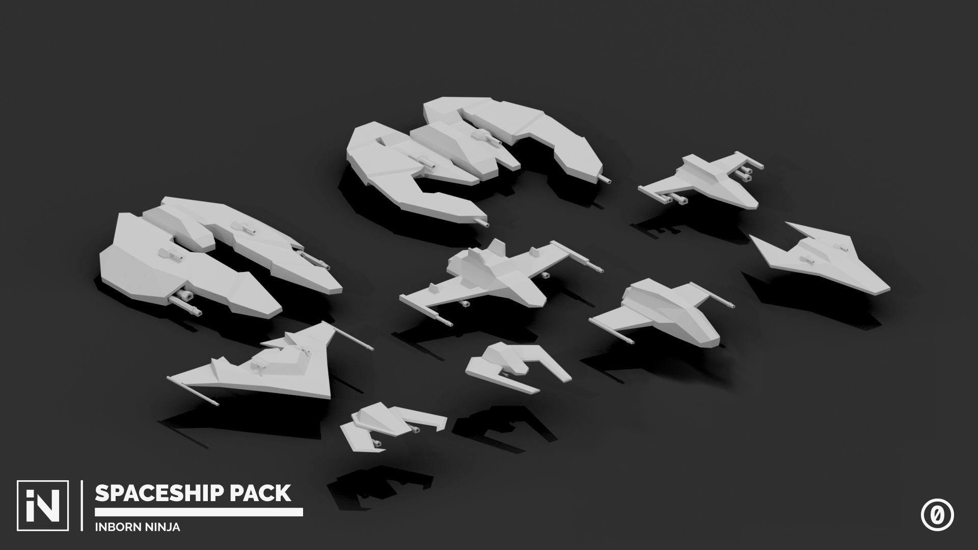 3D Spaceships pack