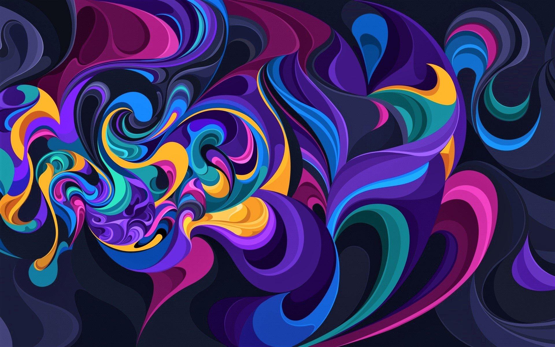 Colorful Abstract Art HD Wallpaper. Background Image