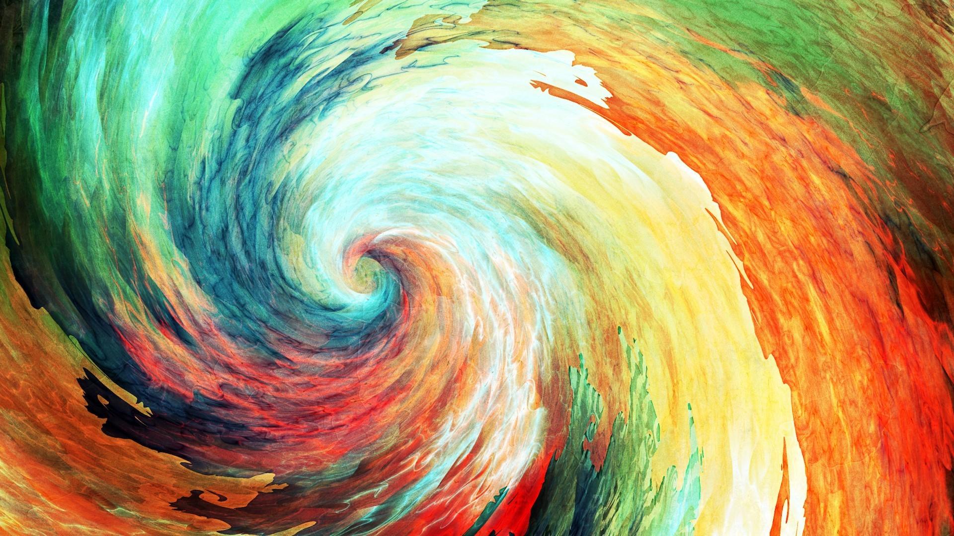 #painting, #spiral, #colorful, #abstract wallpaper