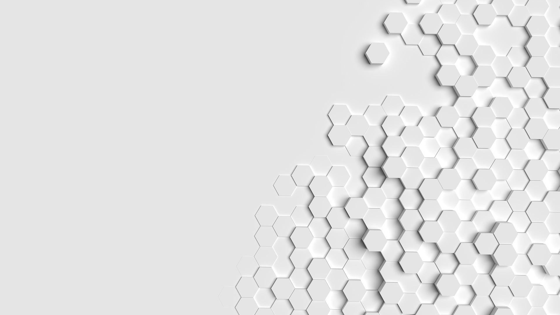 Grid Hexagonal White HD Wallpaper