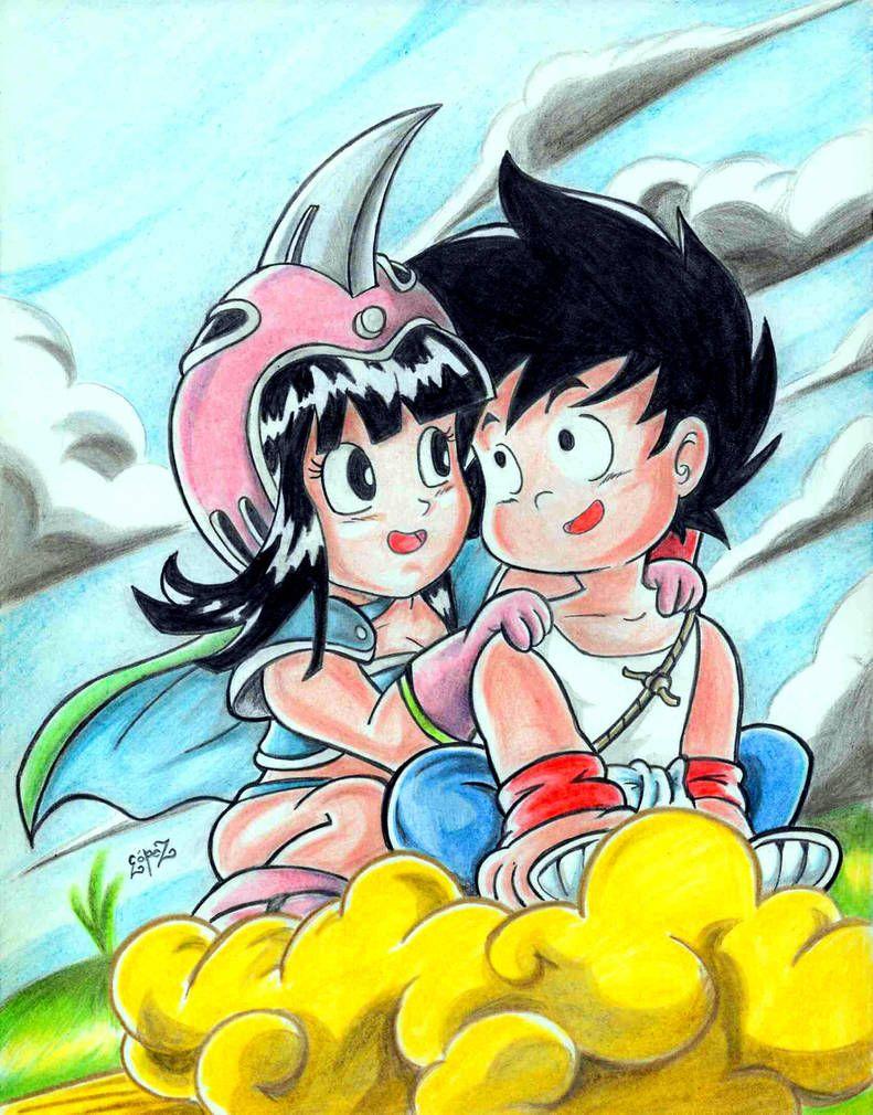 Goku and Chi Chi by kake07. Milk Bikini Armor Wallpaper