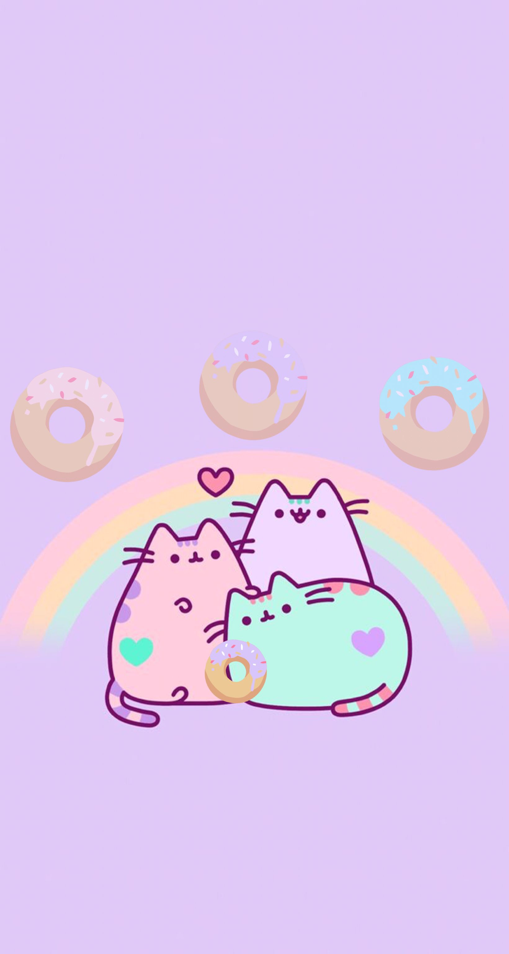 Pusheen Rainbow. Pusheen cat. Pusheen, Pusheen love