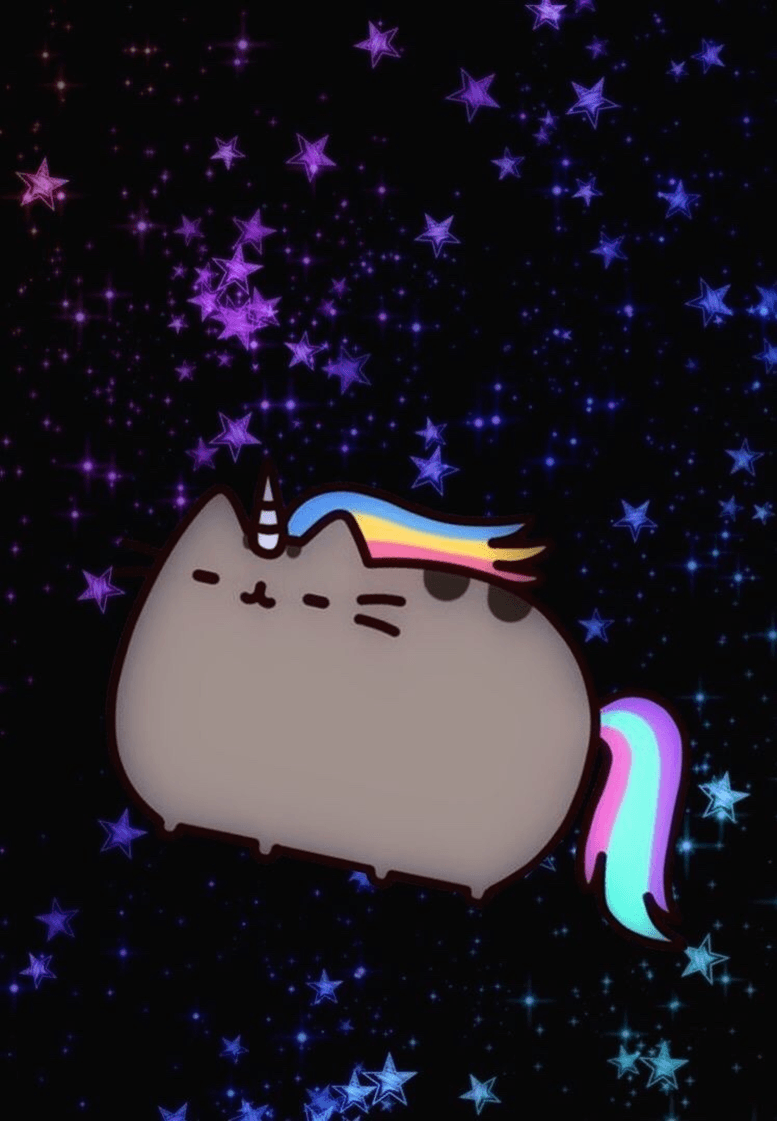 Galaxy wallpaper. Pusheen