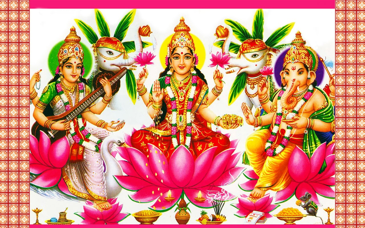 Goddess Laxmi HD Wallpaper