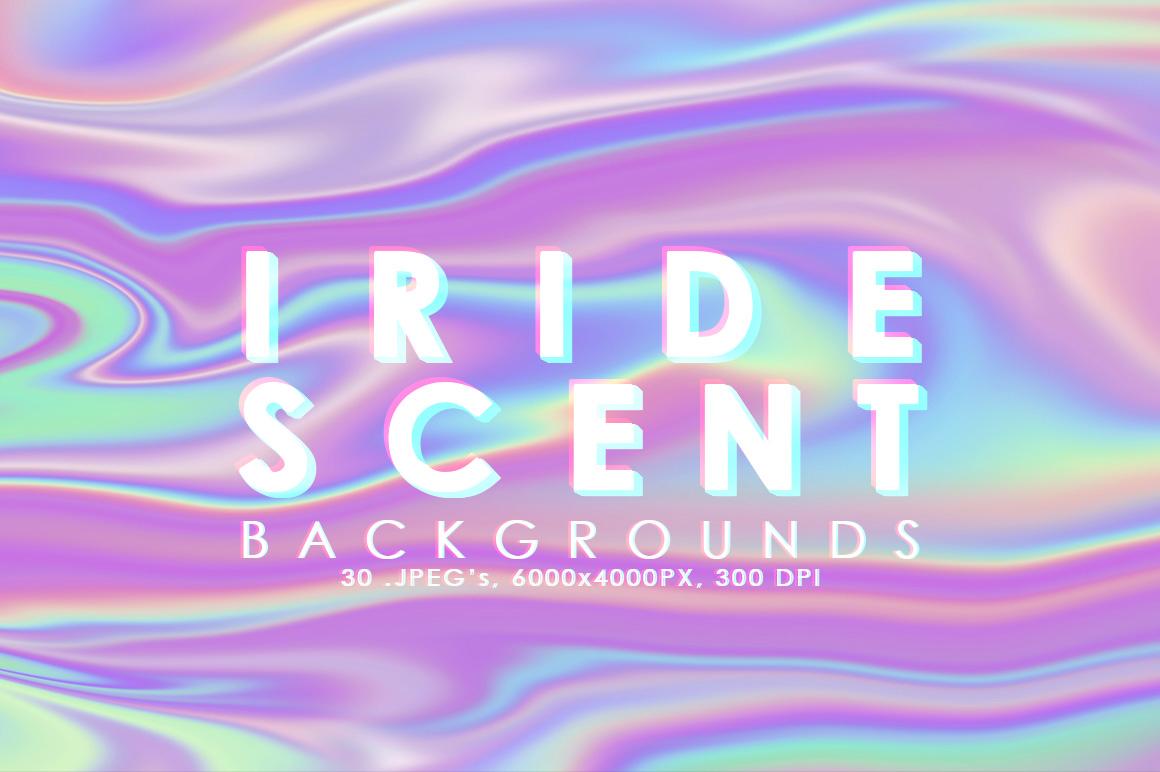 Iridescent Abstract Background in Textures on Yellow Image