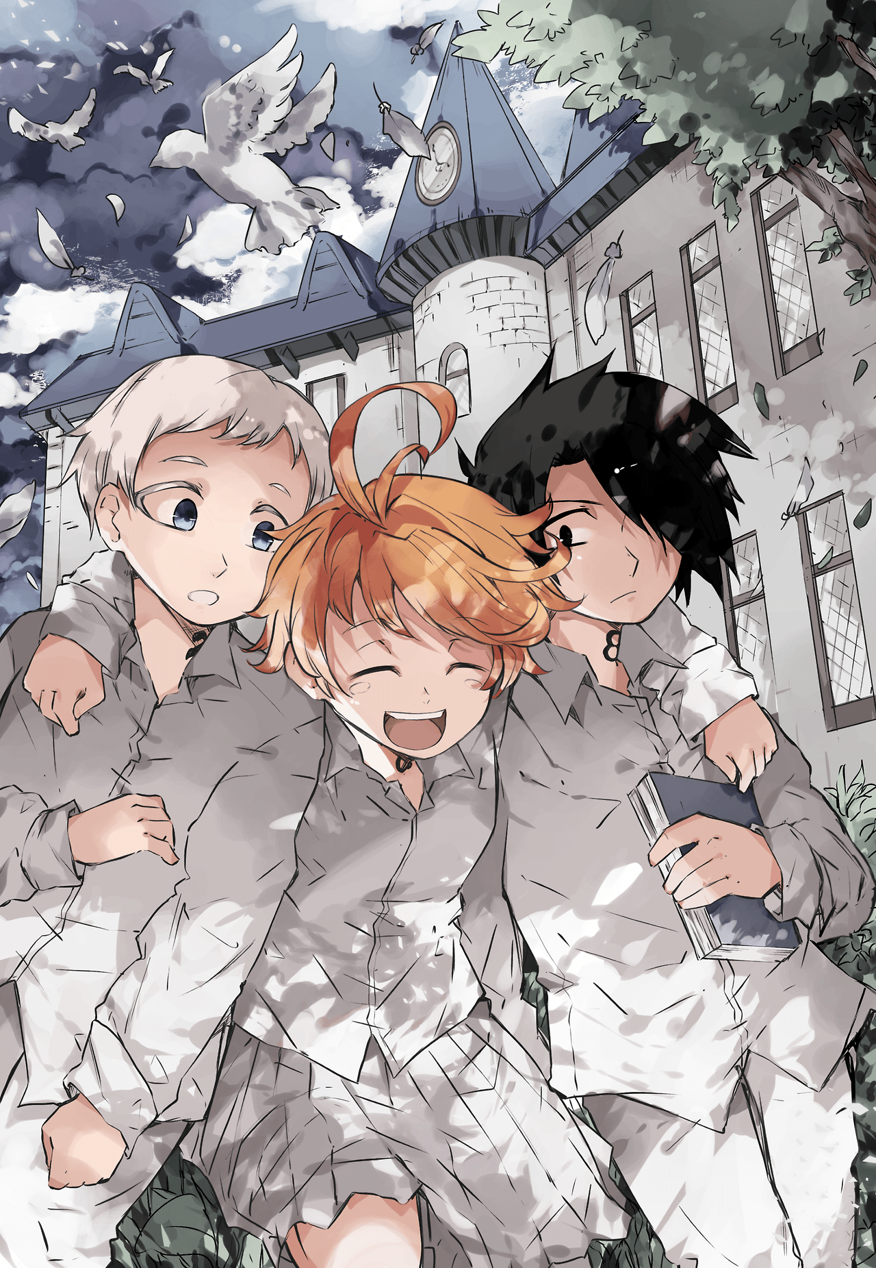 The Promised Neverland, Emma & Ray HD wallpaper