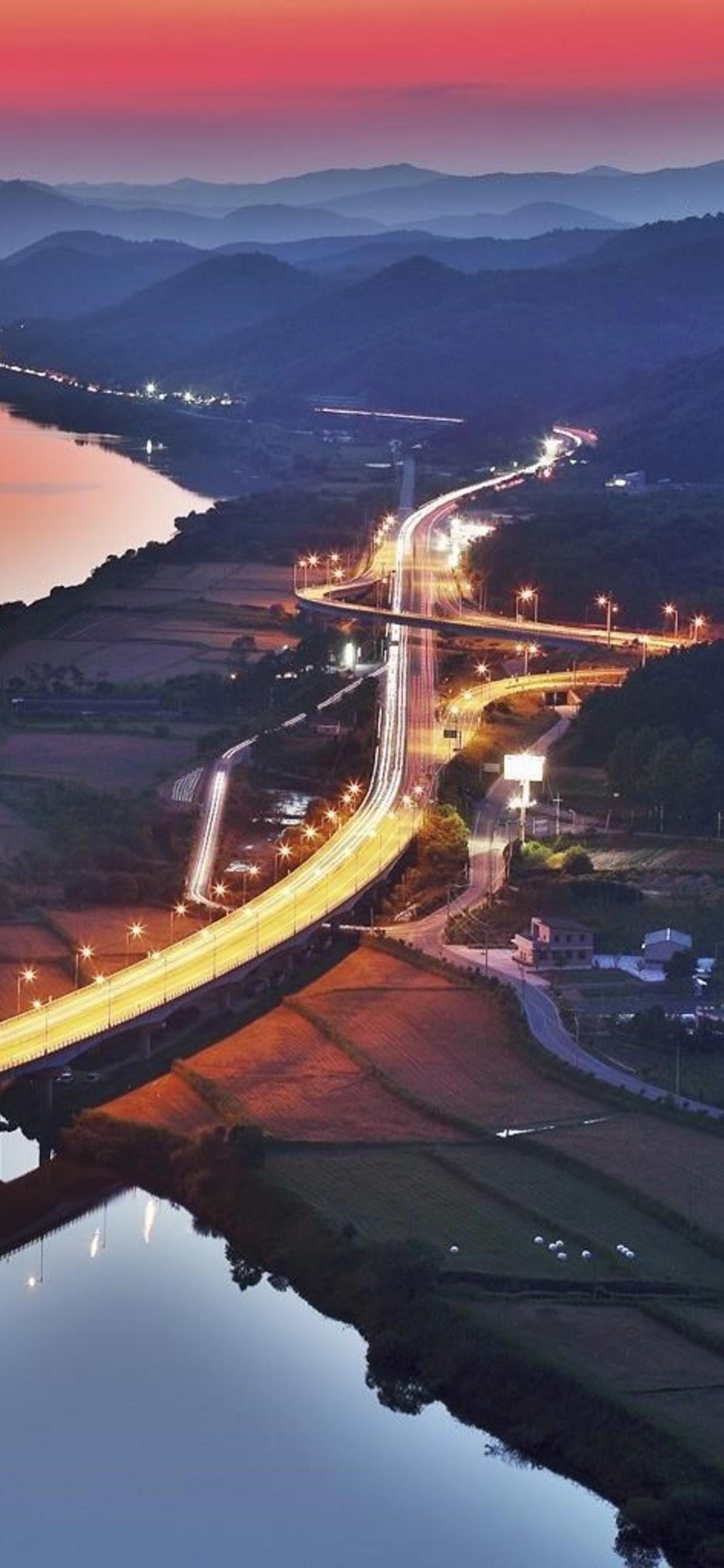 South Korea River Bridge iPhone XS MAX HD 4k