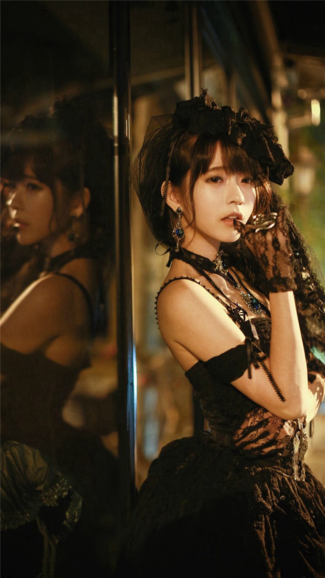 Korean Pure Dress beauty iPhone 8 Wallpaper Free Download