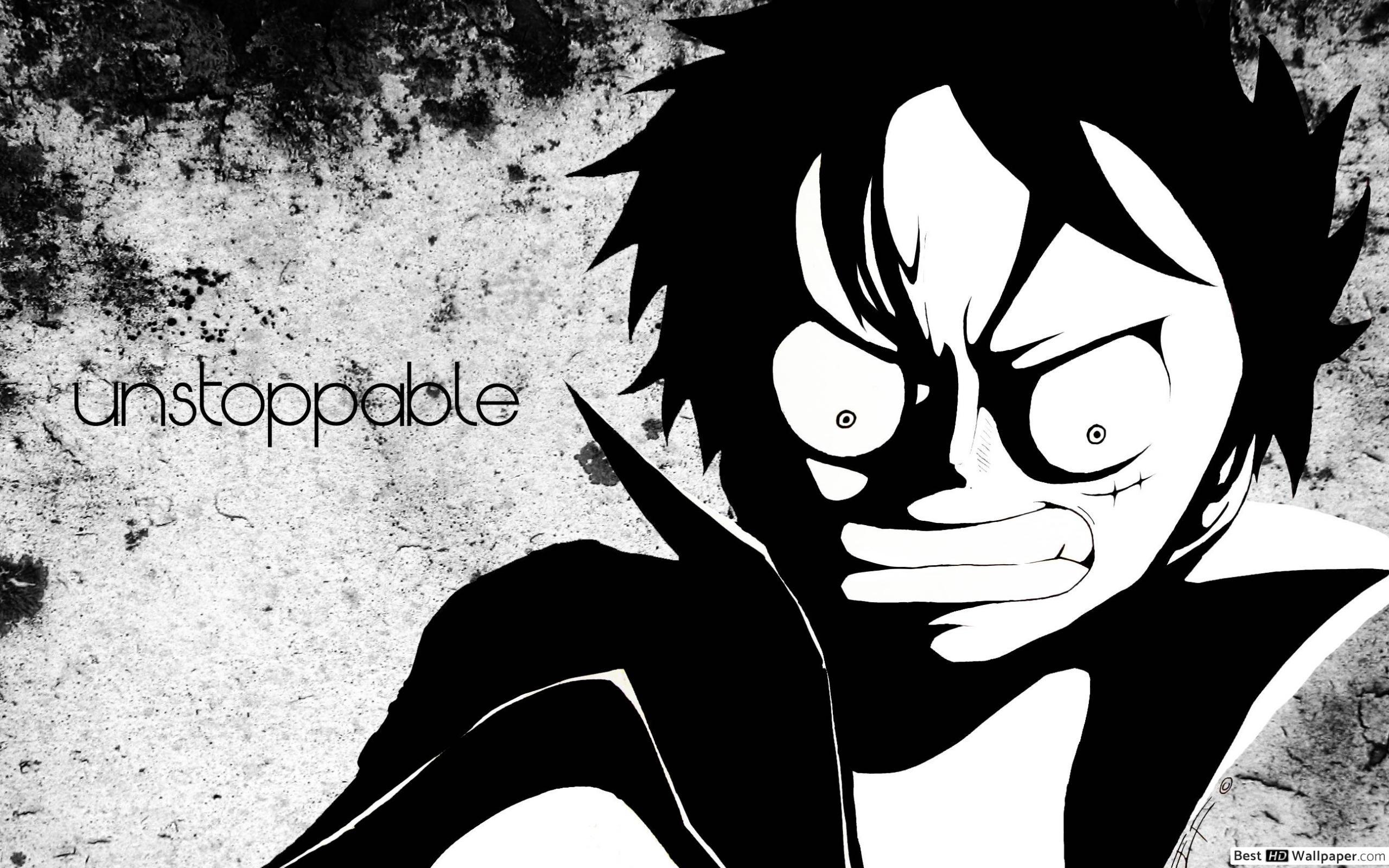Luffy Black and White Wallpaper Free Luffy Black and White Background