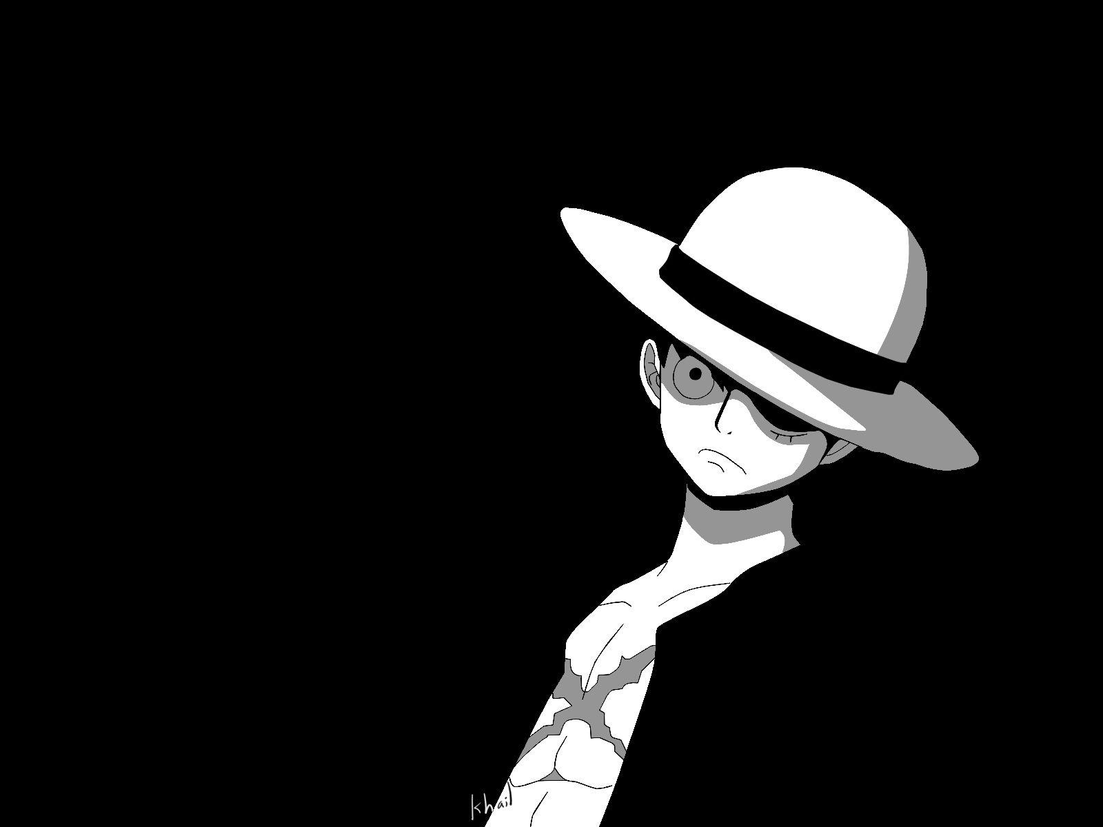 Luffy Black and White Wallpapers.