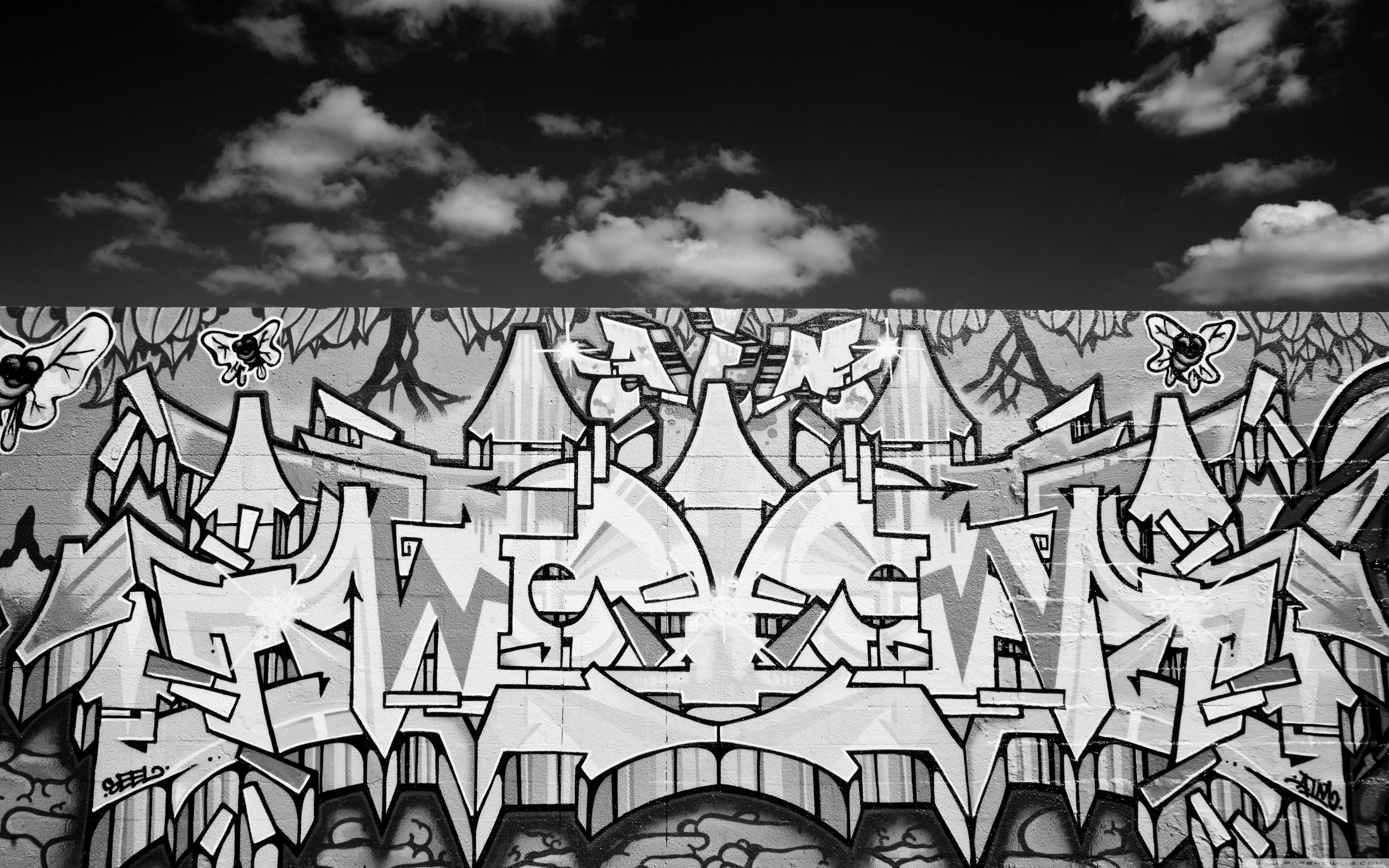 Graffiti Black And White ❤ 4K HD Desktop Wallpaper for 4K