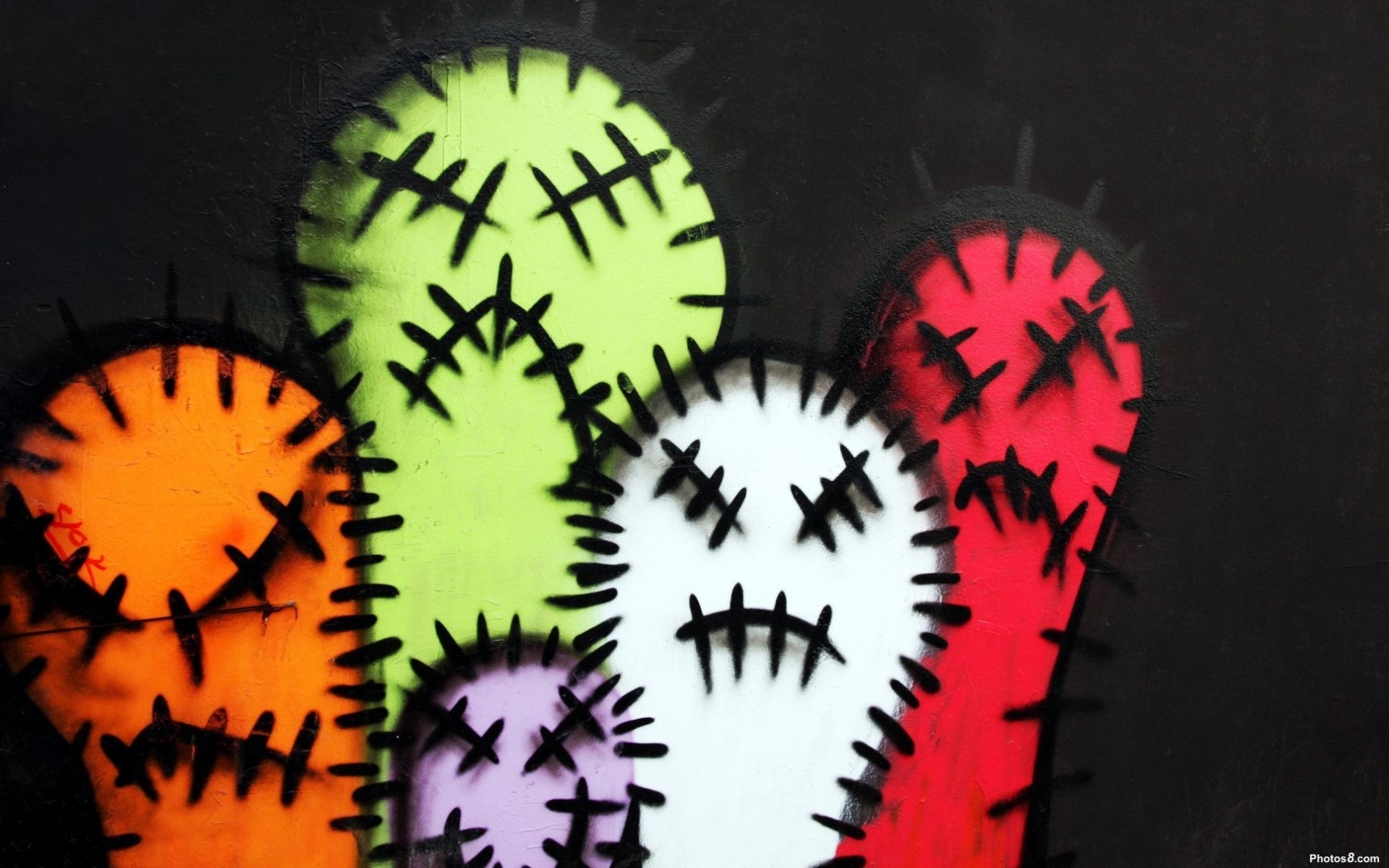 dark, Horror, Graffiti, Face, Mood, Angry, Color, Urban, Smiley, Humor, Sadic Wallpaper HD / Desktop and Mobile Background