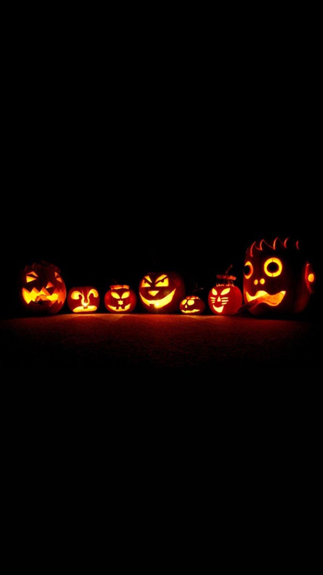 Scary Halloween Pumpkin Masks IPhone Wallpaper. IPhone