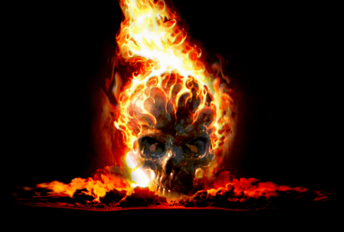 pics of skulls. Skull with Flames. THE GREATEST SKULLS
