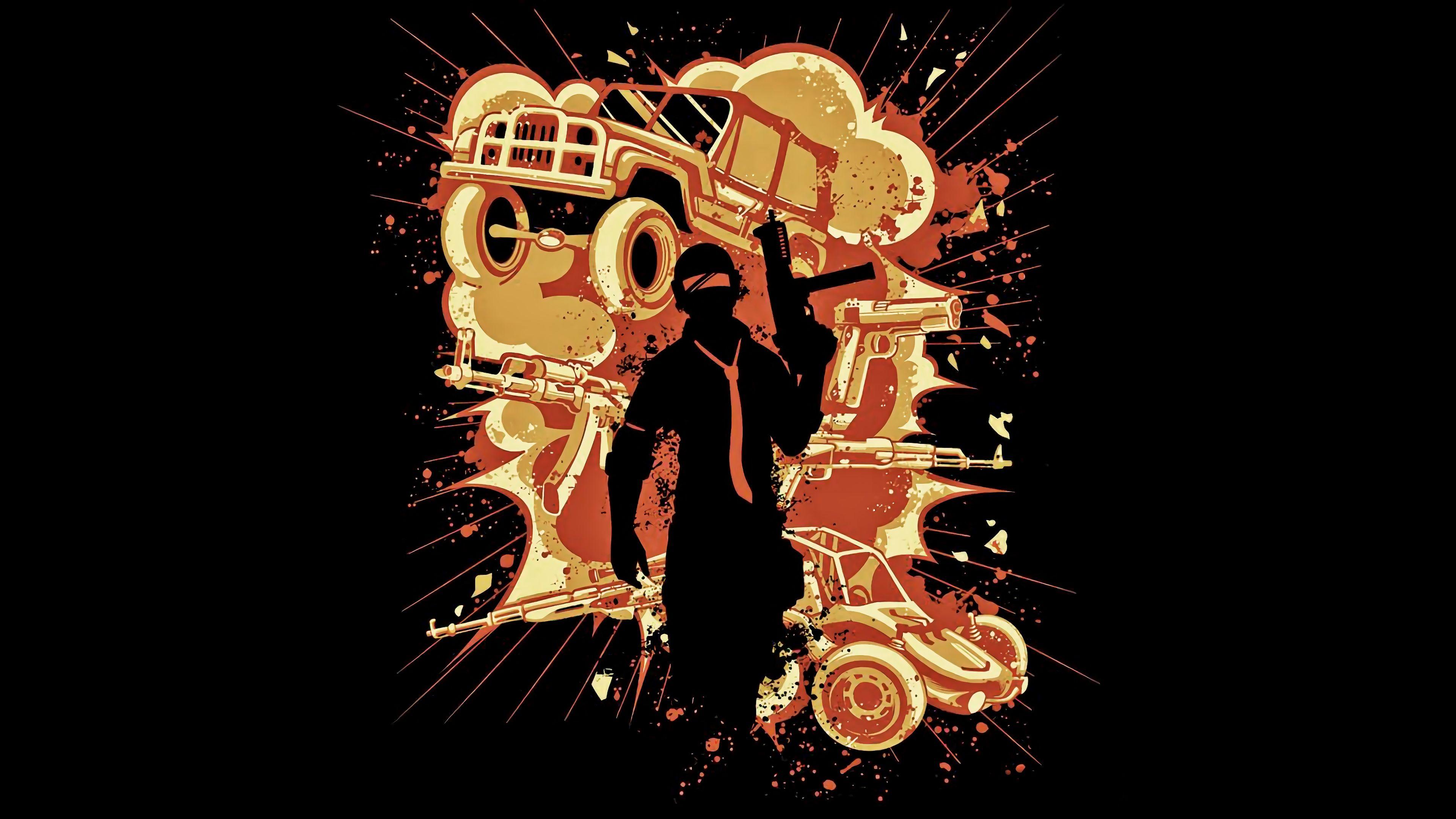 PUBG Minimalist PlayerUnknown's Battlegrounds 4K Wallpaper PlayerUnknown's Battlegrounds (PUBG) 4k wallpaper, Minim. Wallpaper, Wallpaper s, Minimalist wallpaper