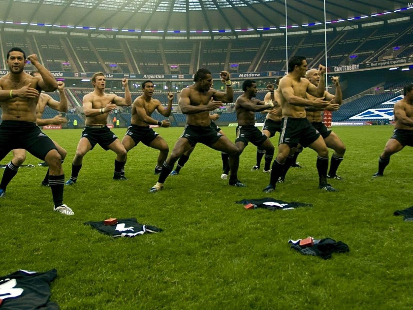 Rugby All Blacks Haka Dance In Action 1600x1200 DESKTOP Rugby