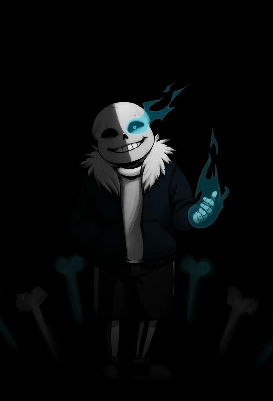 Undertale sans, genocide wallpaper, via tumblr - .on days