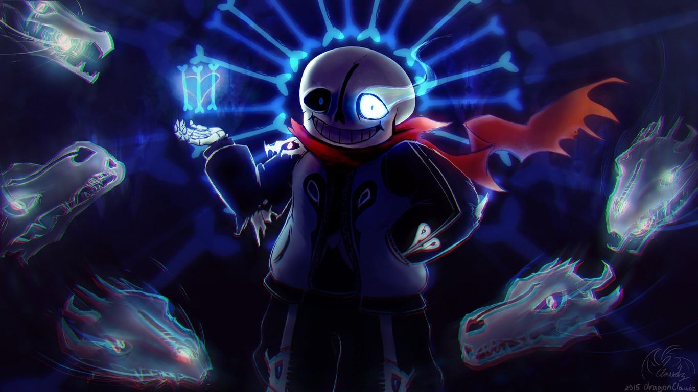 Wallpaper knife, skeleton, girl, skull, characters, Undertale, Sans,  Undertail for mobile and desktop, section игры, resolution 1920x1080 -  download