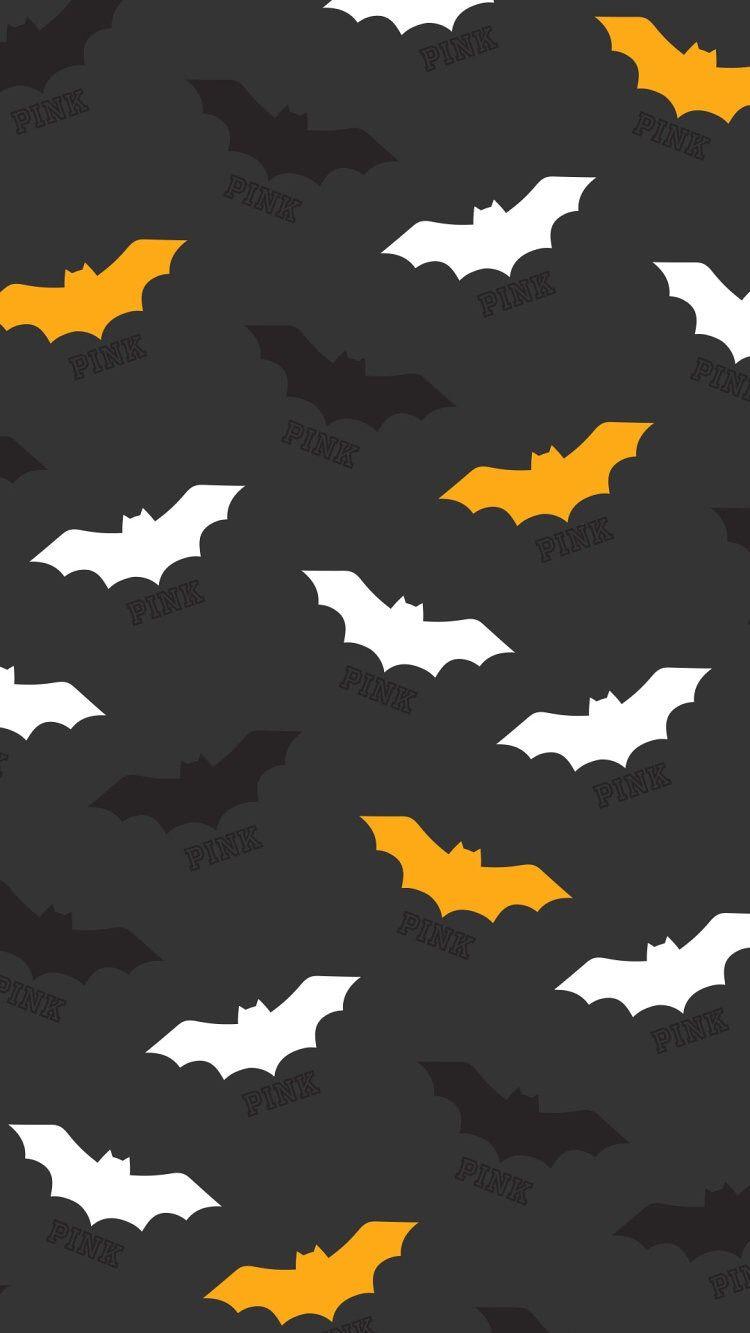 pinknation #creepy #halloween #bats #orange #black #white