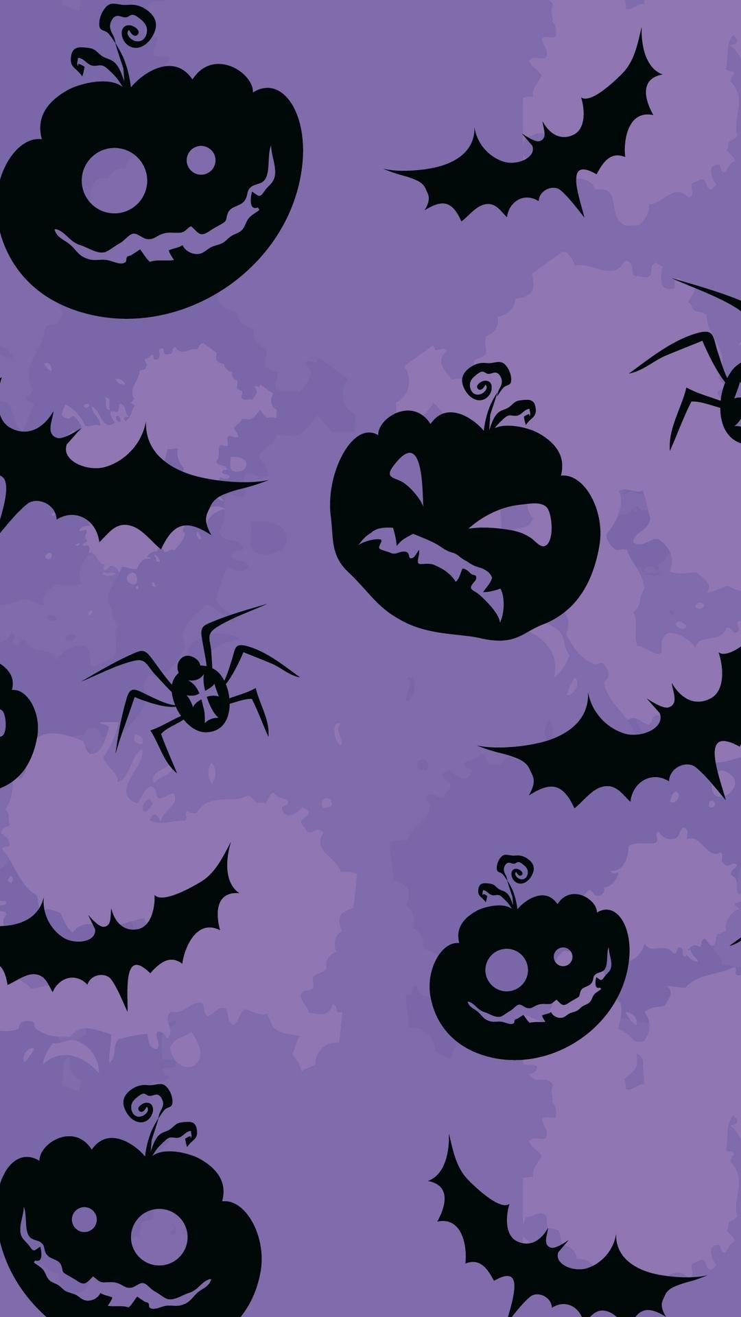 creepy, pumpkin, bats and spiders, textures