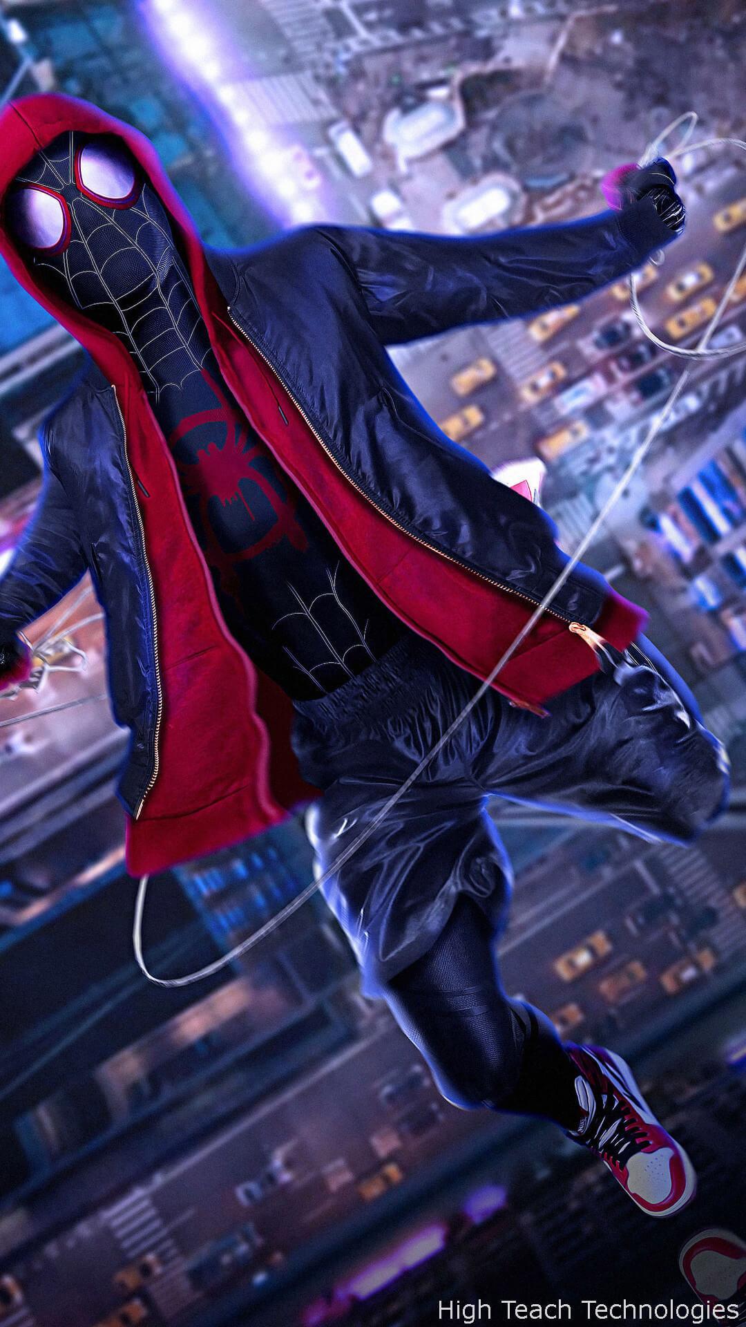 Spiderman Into The Spiderverse Phone Wallpaper
