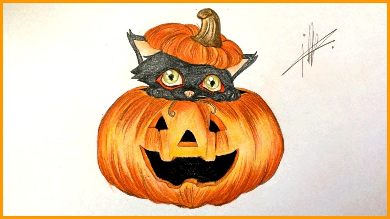 Cat Halloween Drawing.com. Free for personal