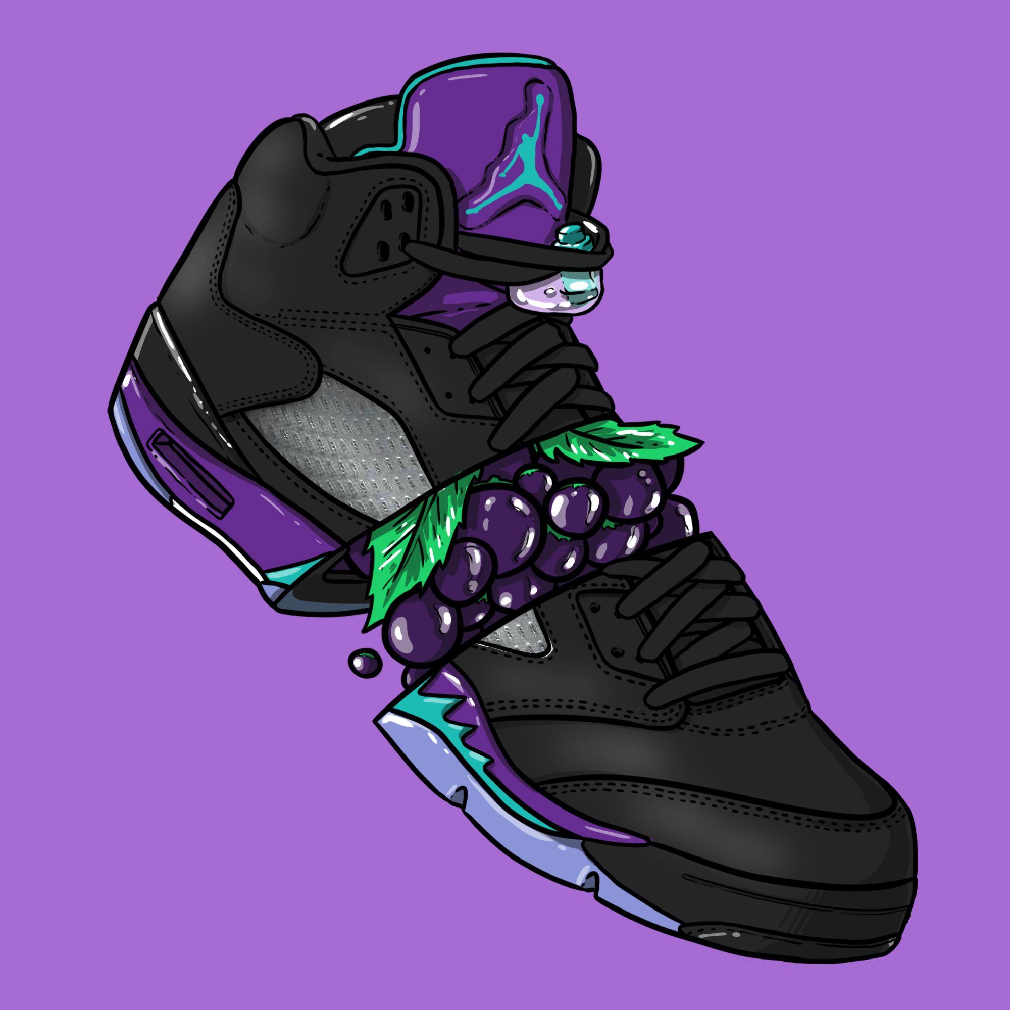 Sneaker Art V Black Grape. Dj лого, Фоны для iphone, Лампасы