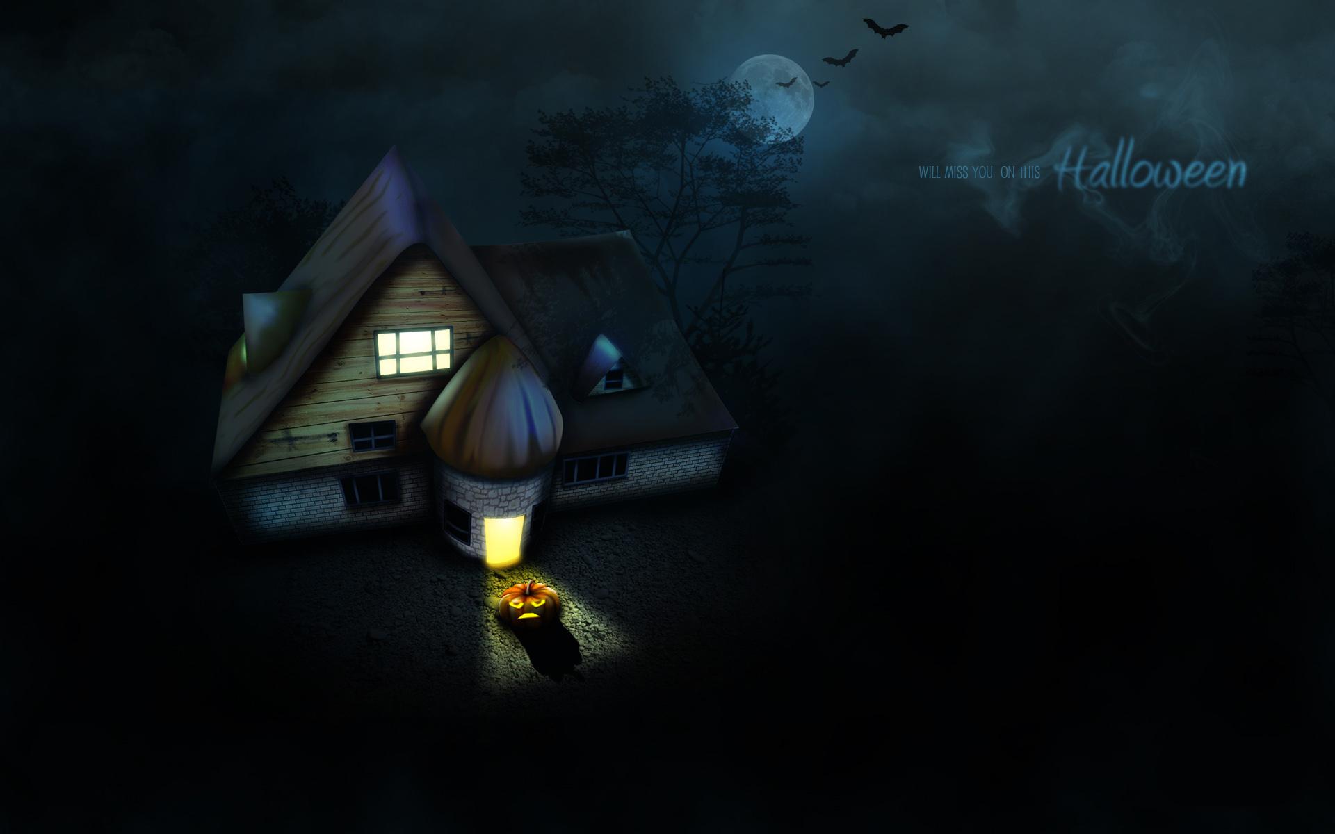 Halloween House , 1920x1200. All For Desktop