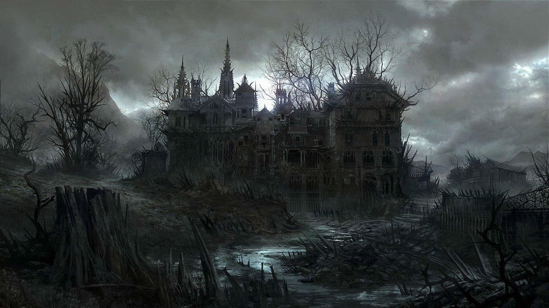 halloween, Dark, Haunted, House, Spooky Wallpaper HD / Desktop and Mobile Background