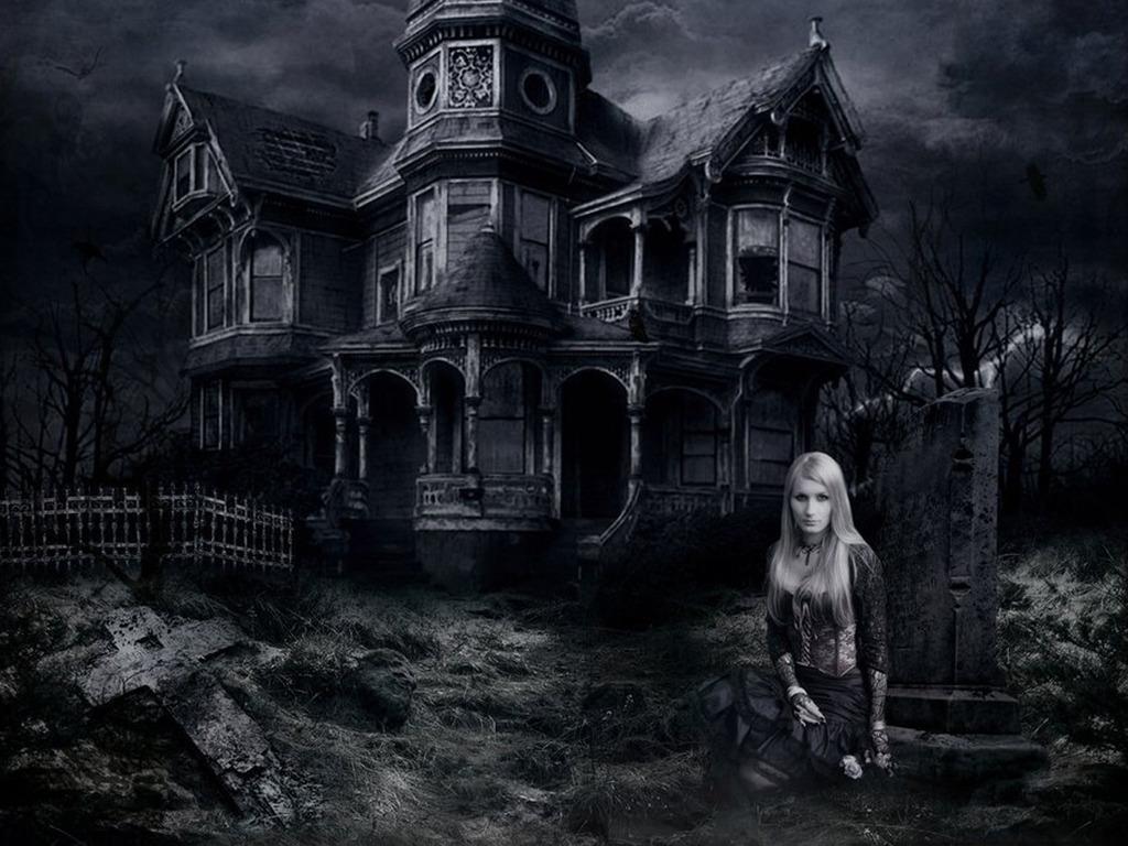 Halloween Haunted House Wallpaper