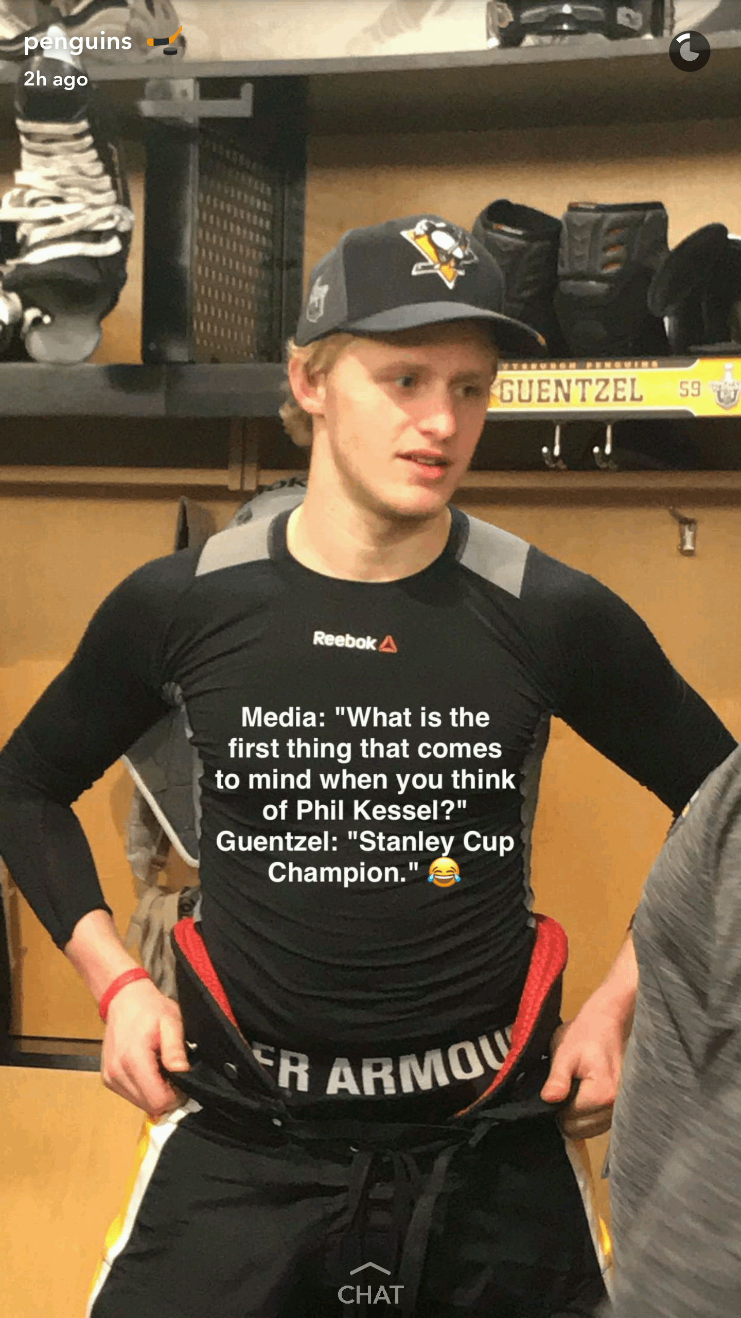 Jake Guentzel with the quote of the day