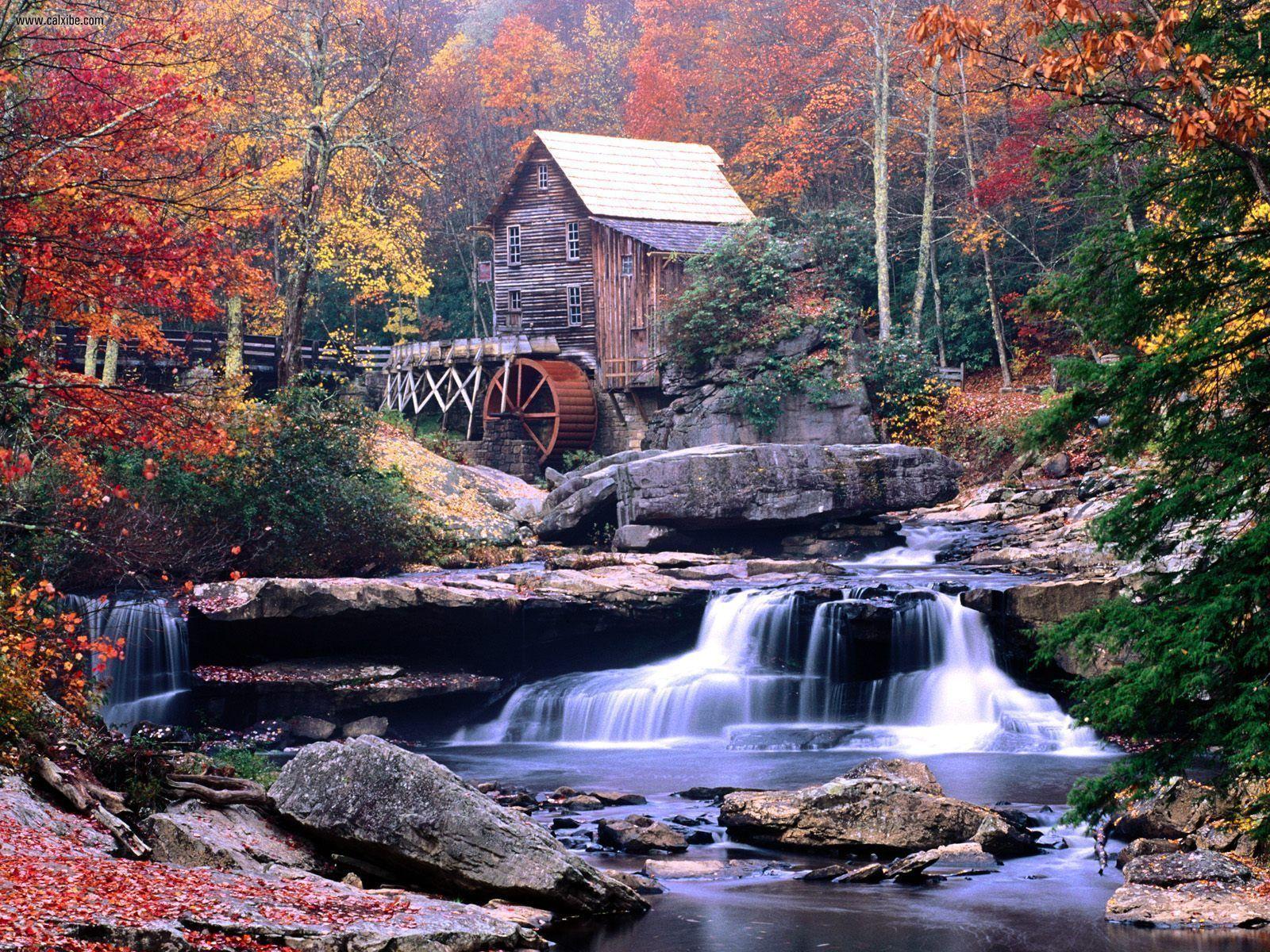 Known places: Glade Creek Grist Mill Babcock State Park West