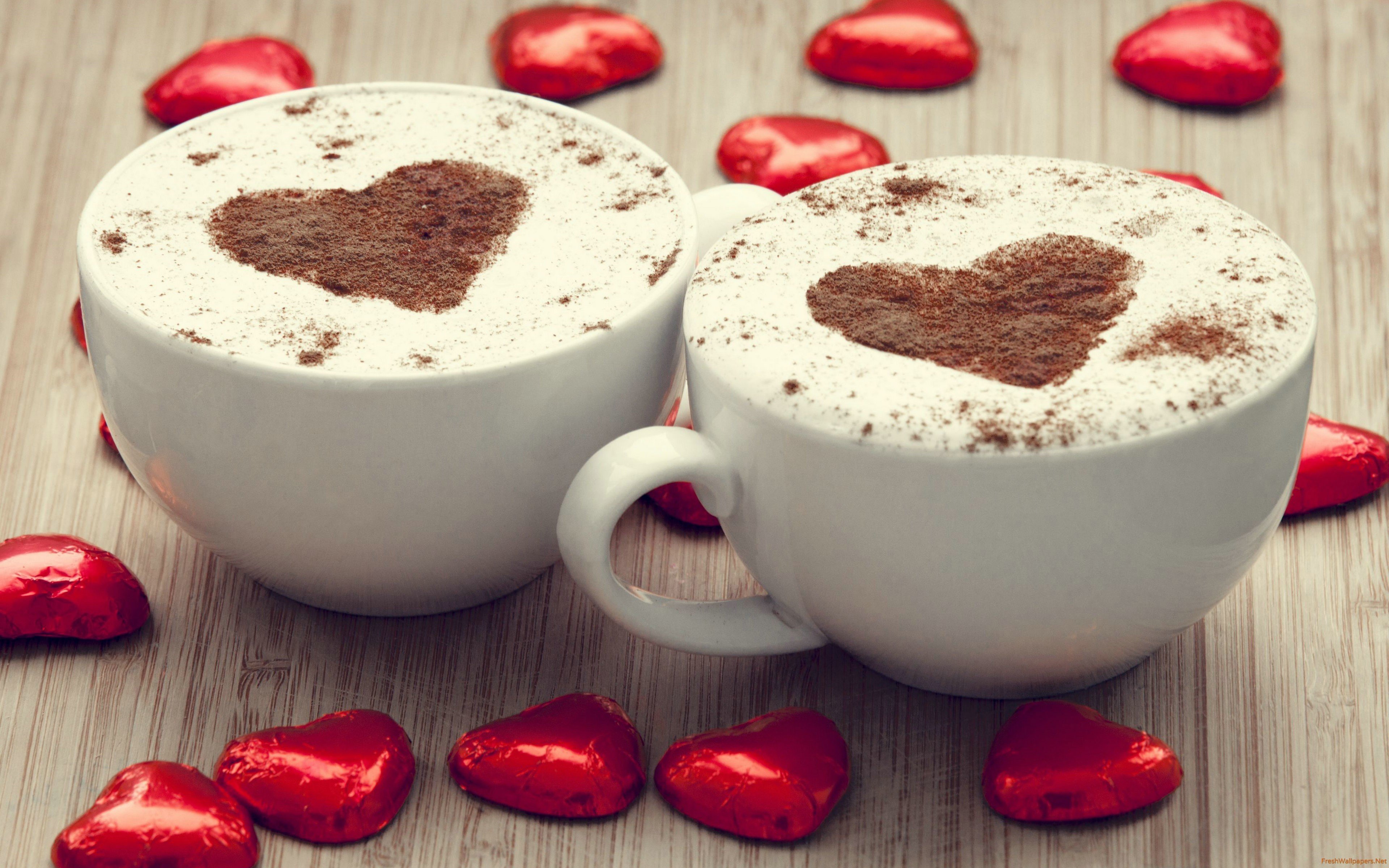 Coffee Love Heart wallpaper