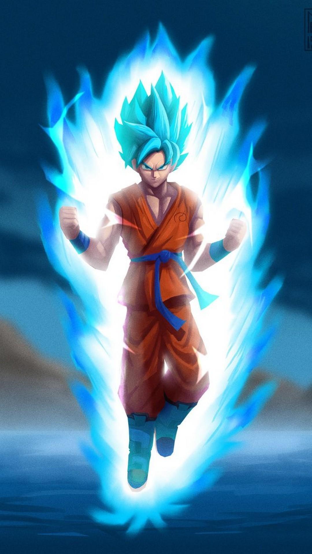 Goku Blue Wallpaper background picture