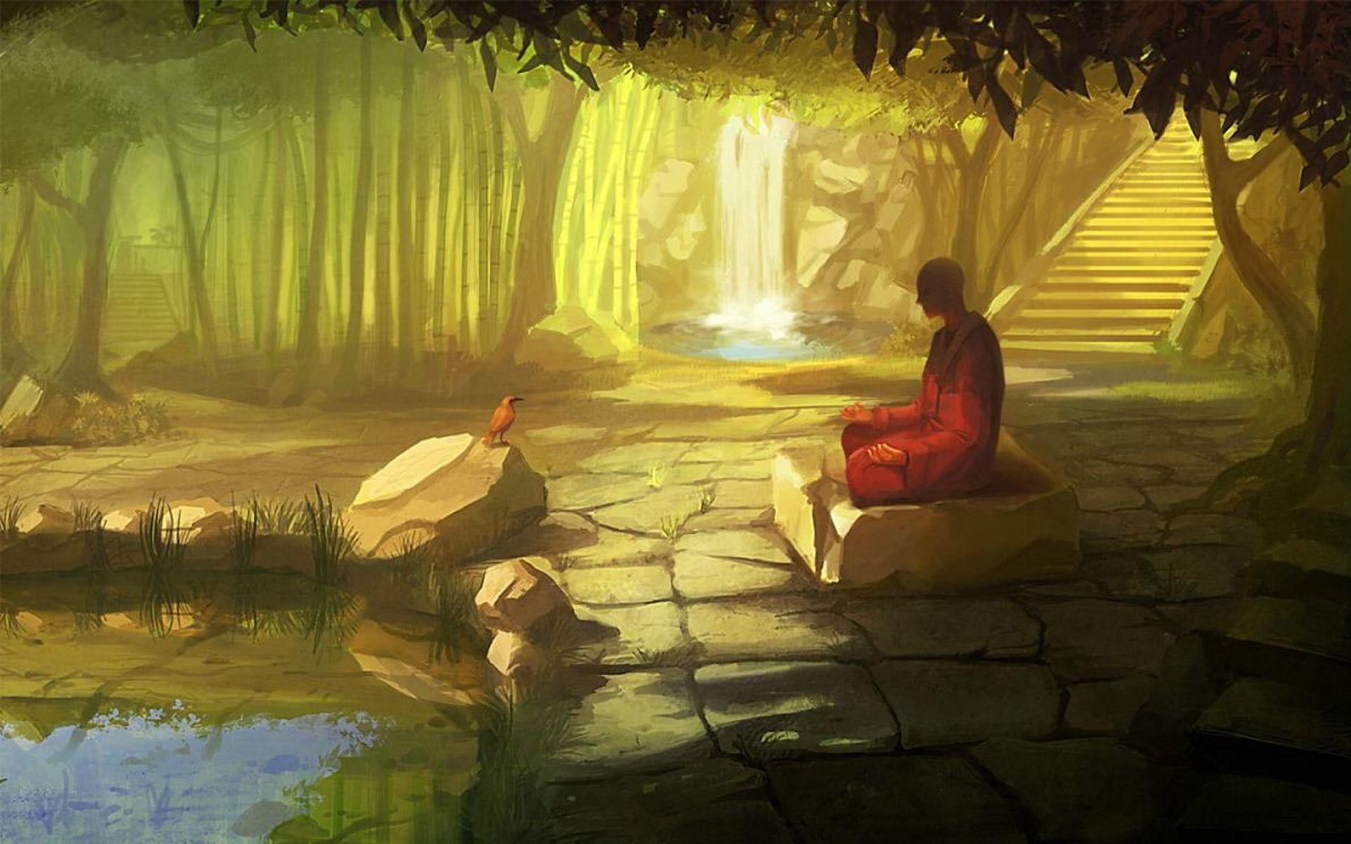 Anime Meditation Wallpapers Wallpaper Cave
