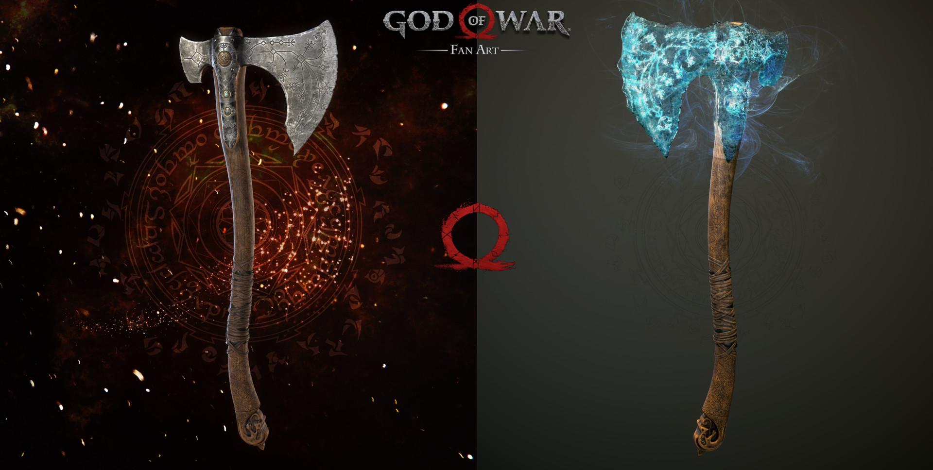 God Of War 4 , Leviathan Axe, Fan Art