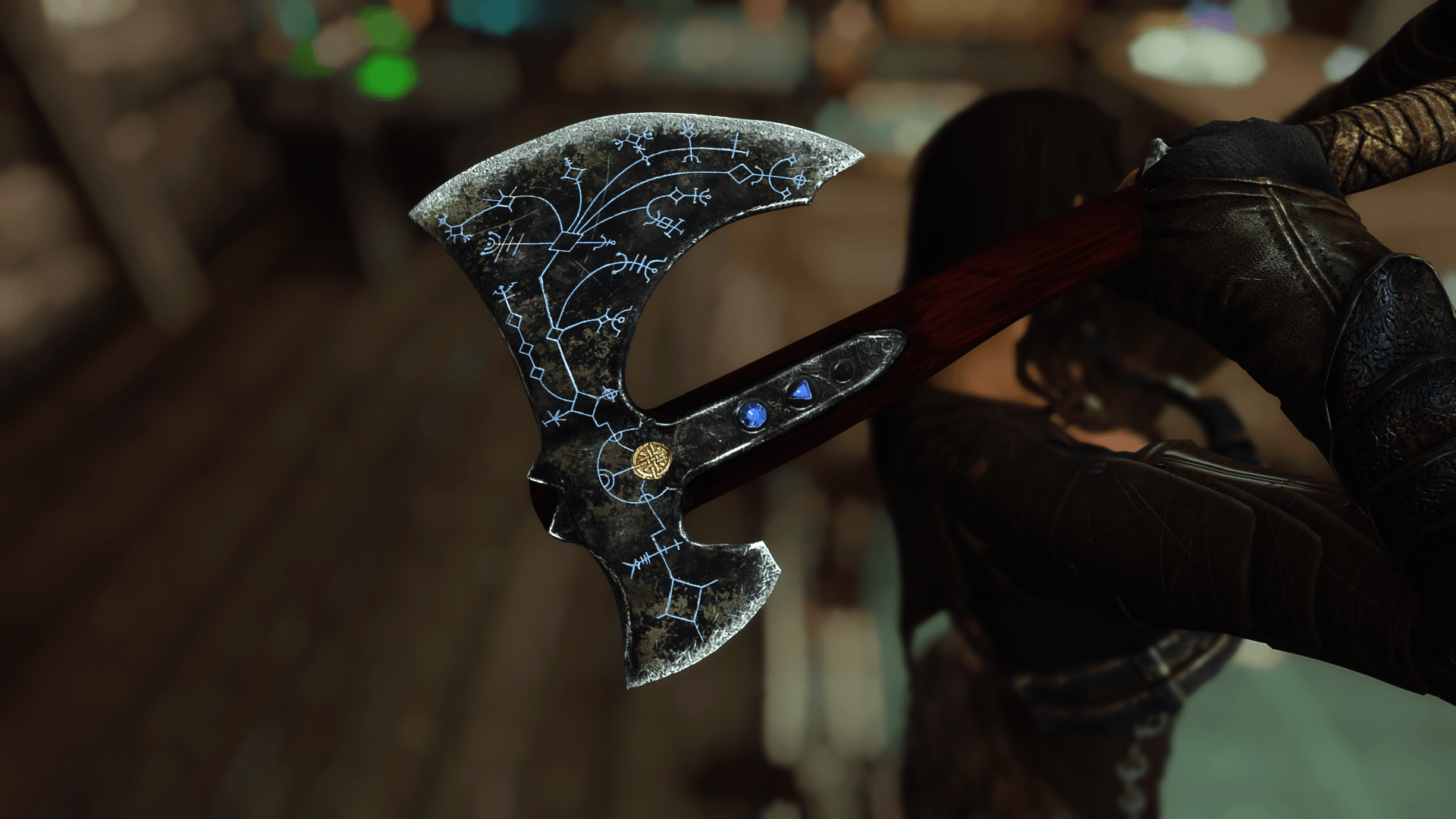 Skyrim Mod adds God of War Leviathan Axe and it is Beautiful