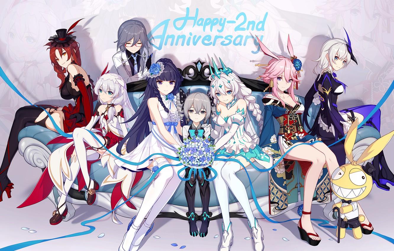 Wallpaper girls, the game, group, anime, characters, Honkai Impact 3rd image for desktop, section сёнэн