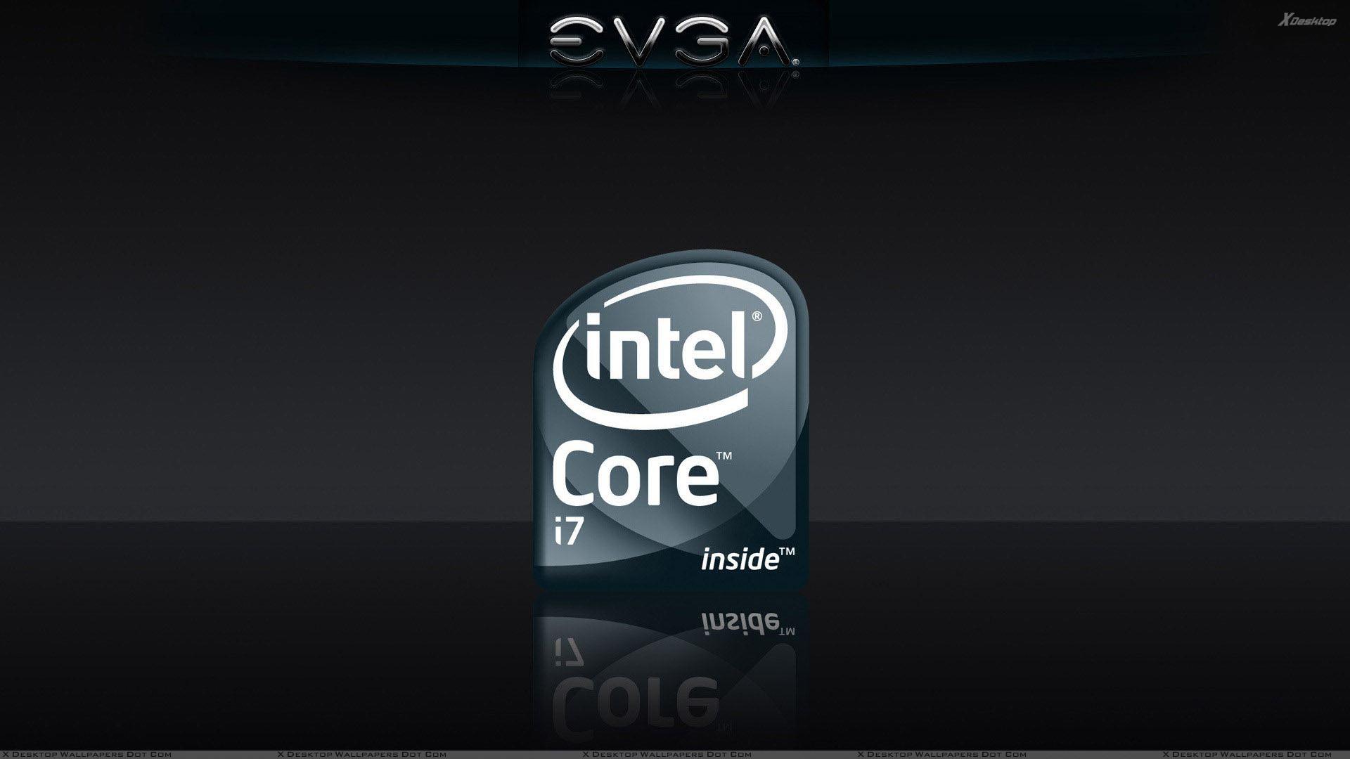 EVGA Intel Core i7 And Black Background Wallpaper