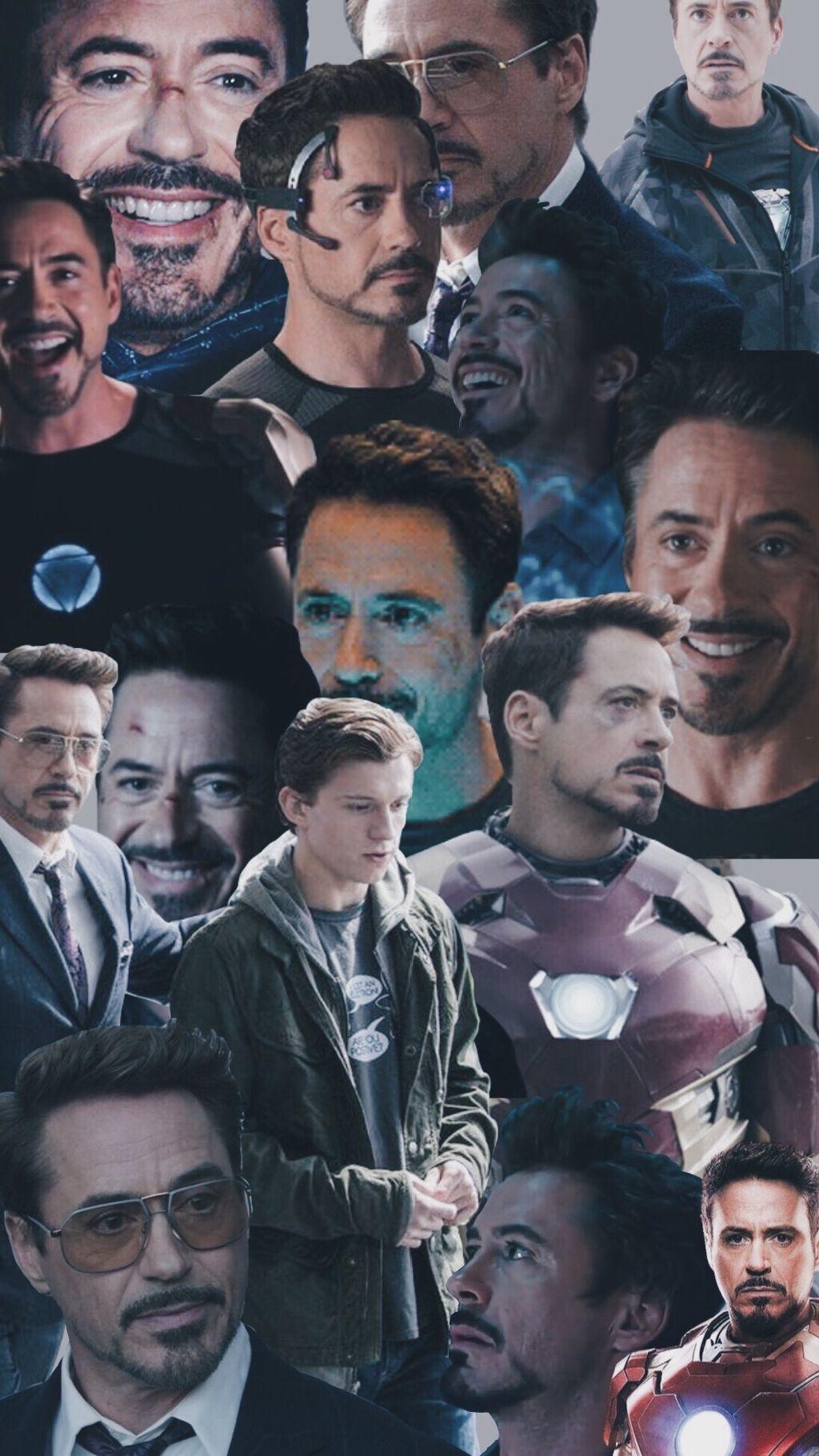 Tony Stark tribute wallpaper, using almost only picture