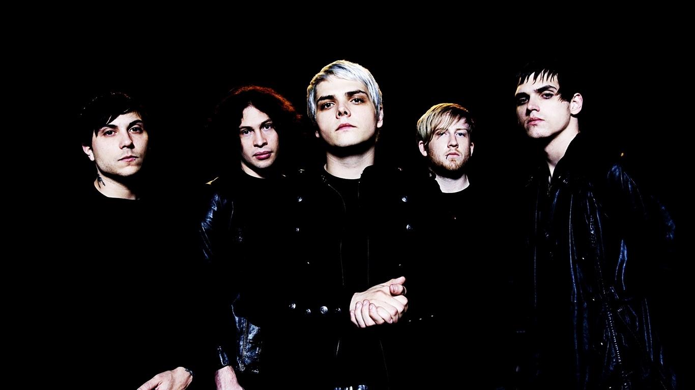 Download wallpaper 1366x768 my chemical romance, band