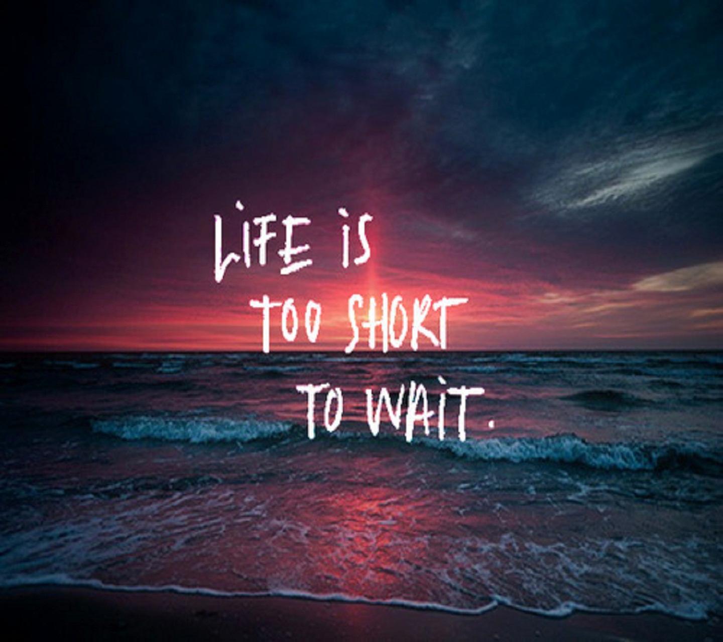 Download Life is too short HD wallpaper for laptop