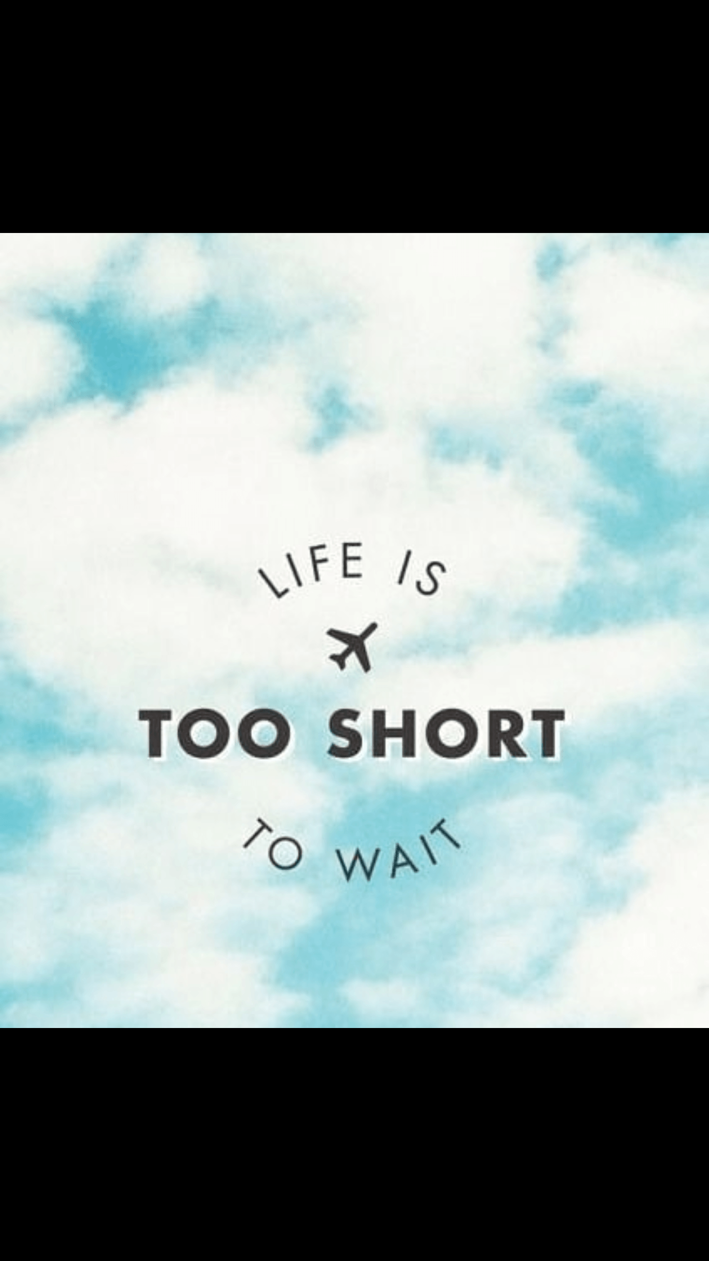 Life is too short.let's run away!. Come fly with me