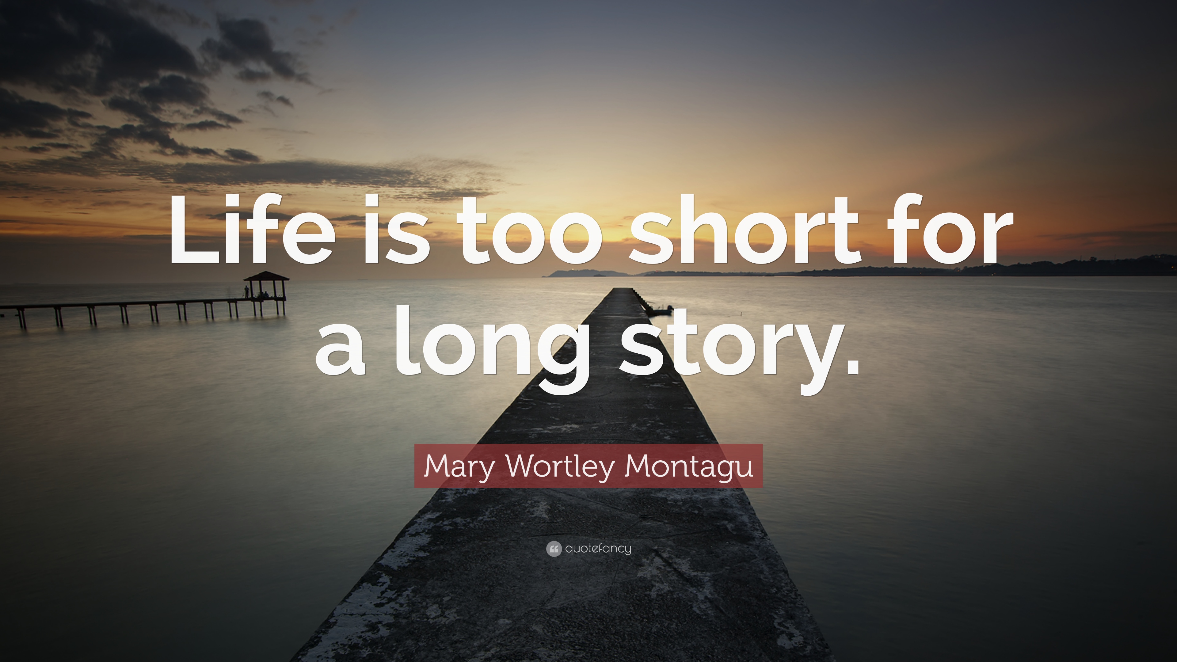 Mary Wortley Montagu Quote: “Life is too short for a long