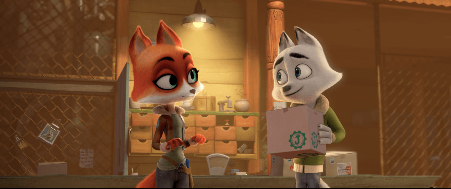 Arctic Dogs Clip: Jeremy Renner and Heidi Klum Play a Pair