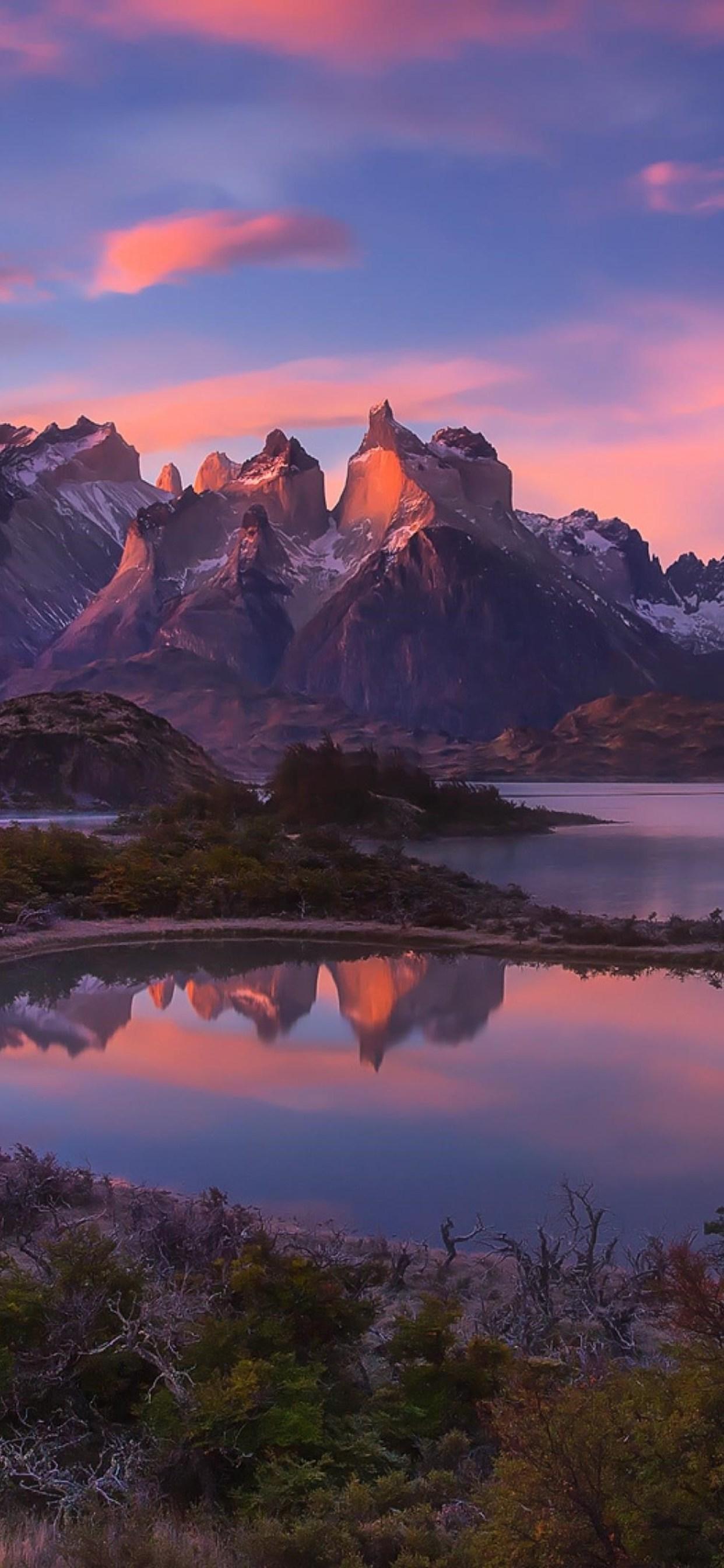South America Patagonia Andes Mountains Lake