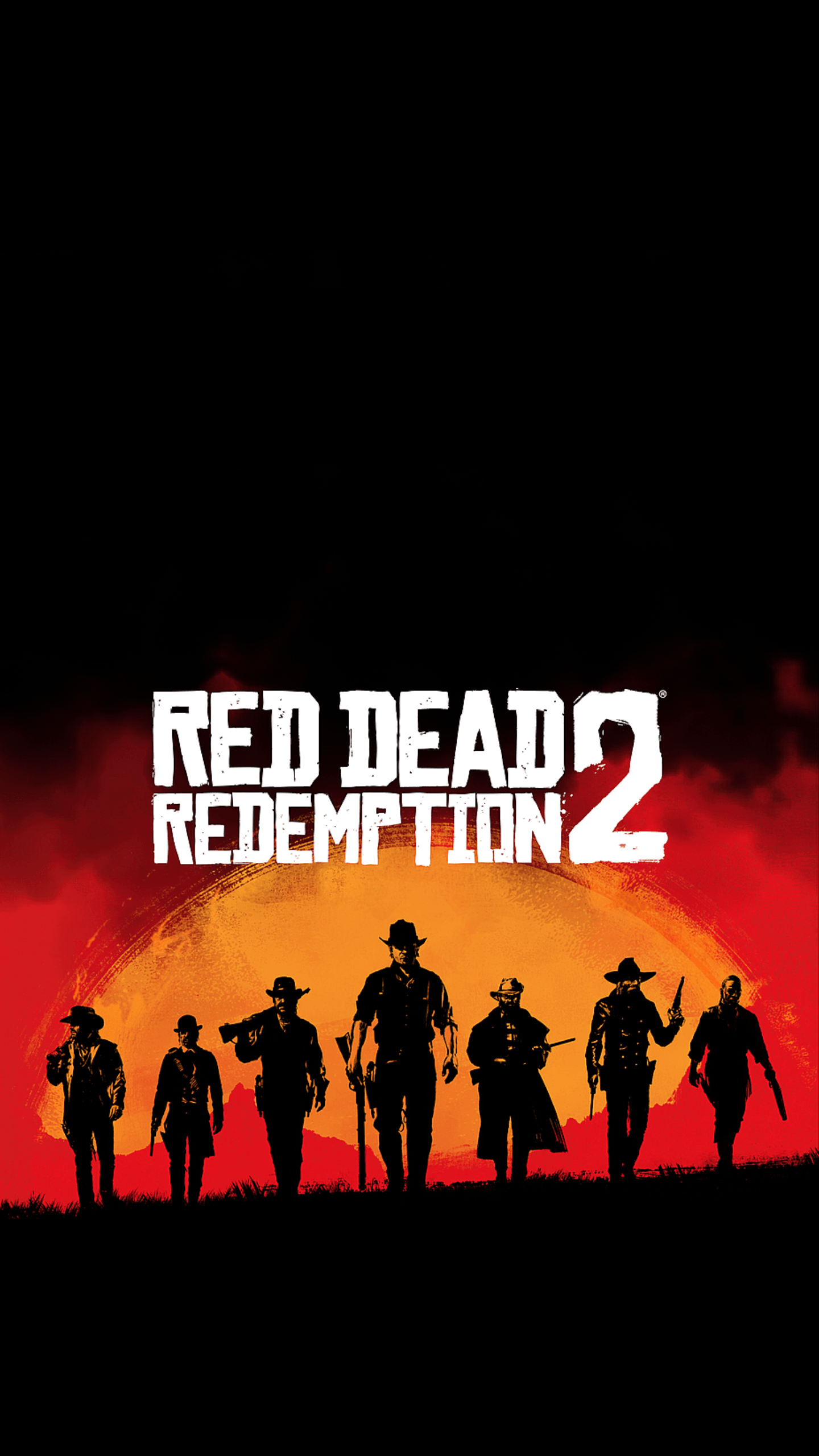 Red Dead Redemption 2 Dark Phone Wallpaper