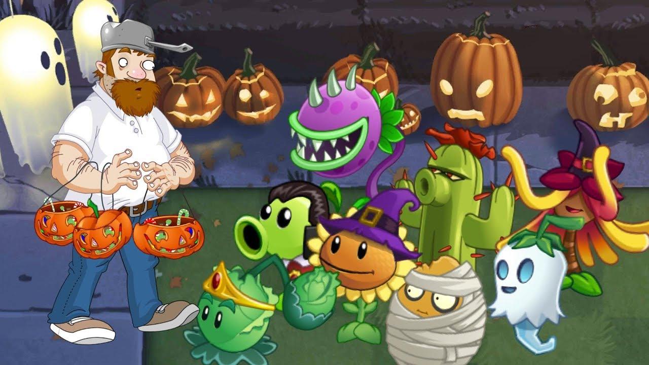 Plants vs. zombies 2 ANIMATION Halloween 2 (Cartoon) Lawn of Doom