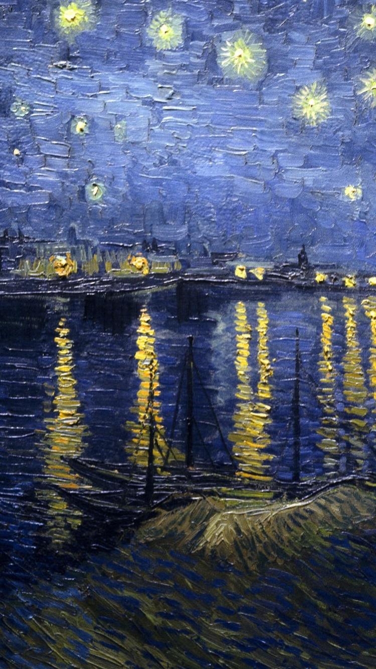 Artistic Vincent Van Gogh (750x1334) Wallpaper