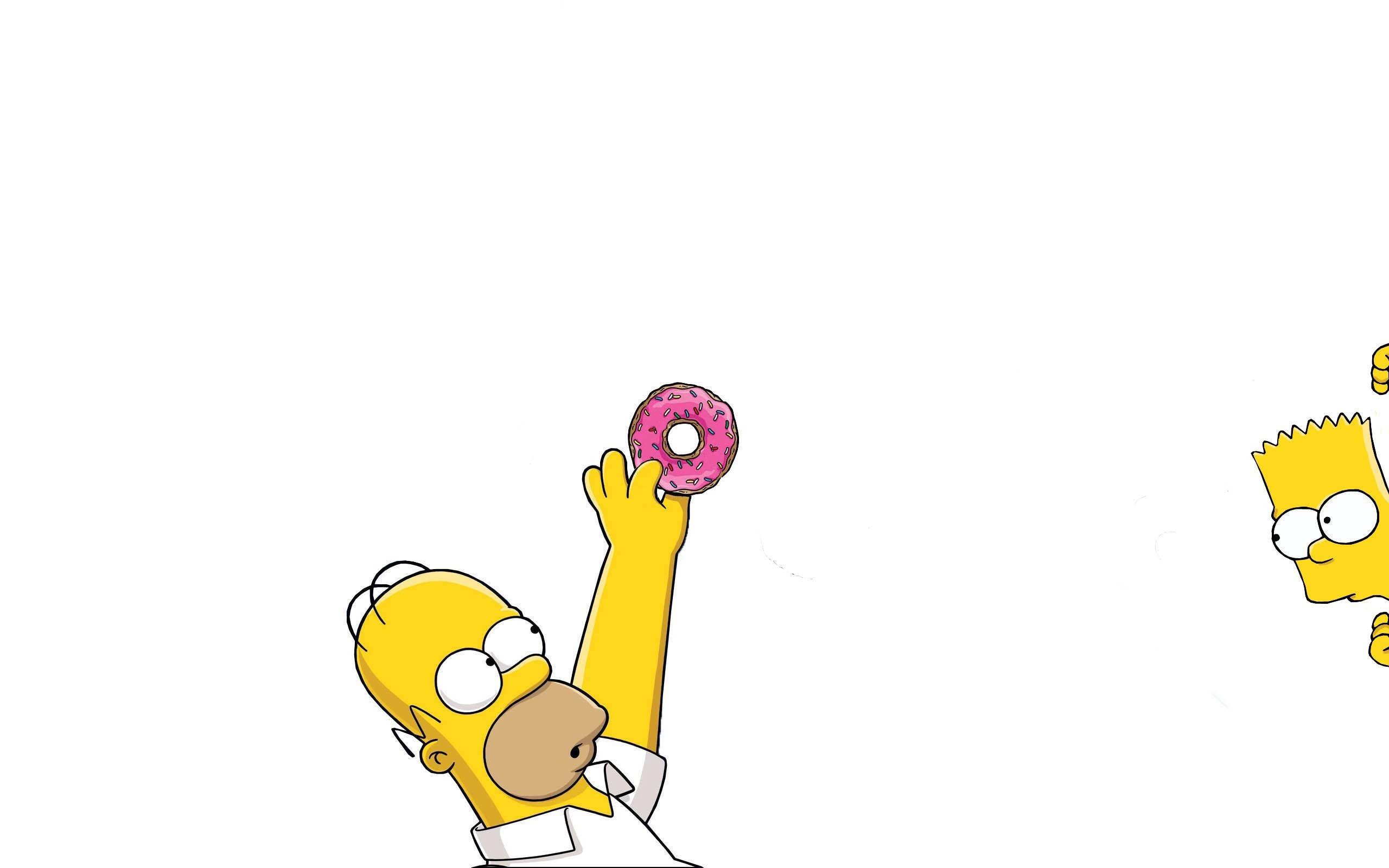 Homer Simpson Apple Wallpaper background picture